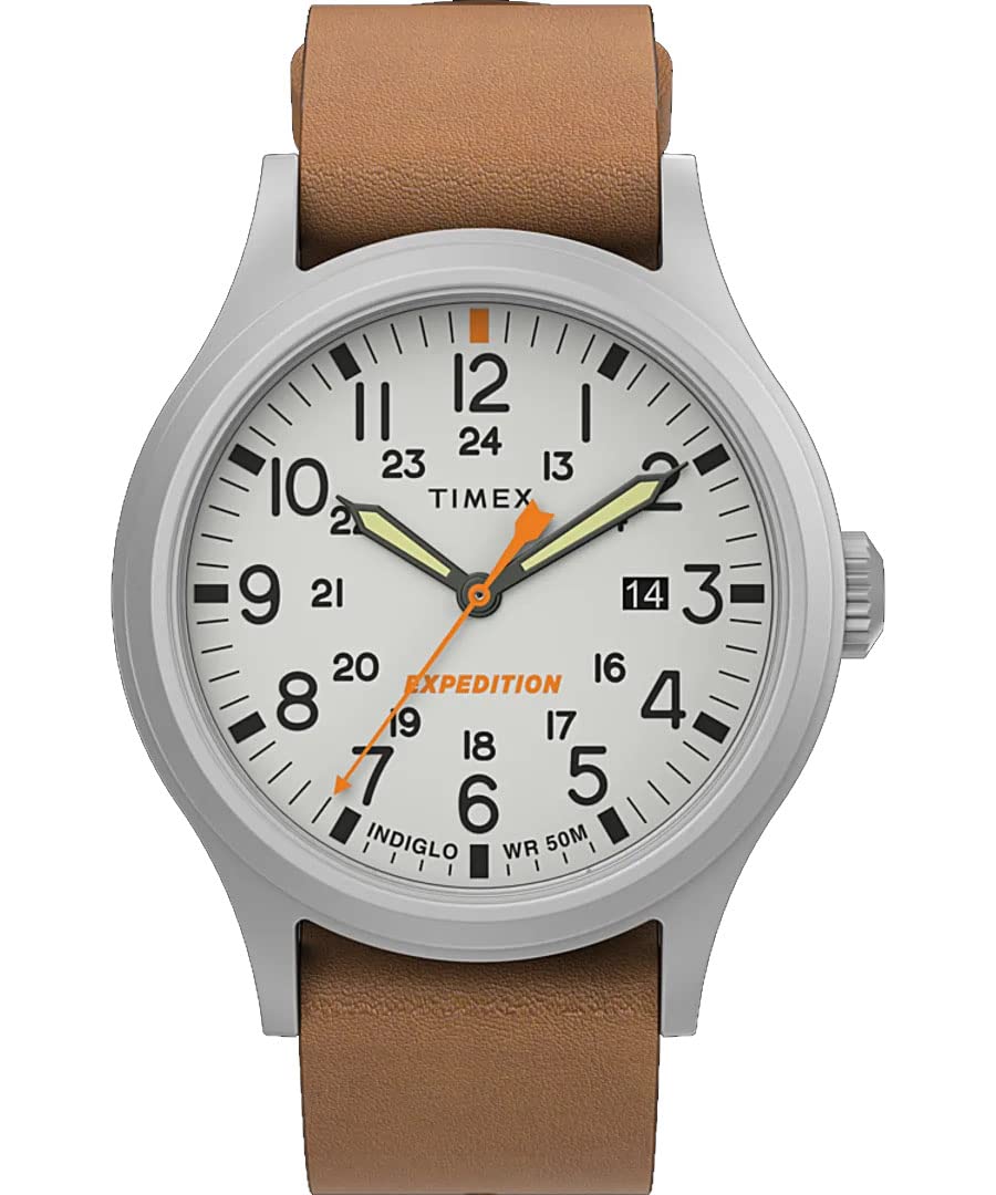 Timex Men's Expedition Sierra 40mm Quartz Watch - Water Resistant Outdoor Watch for Hiking, Camping & Adventure - Durable Analog Wristwatch with Date Window & Indiglo Backlight