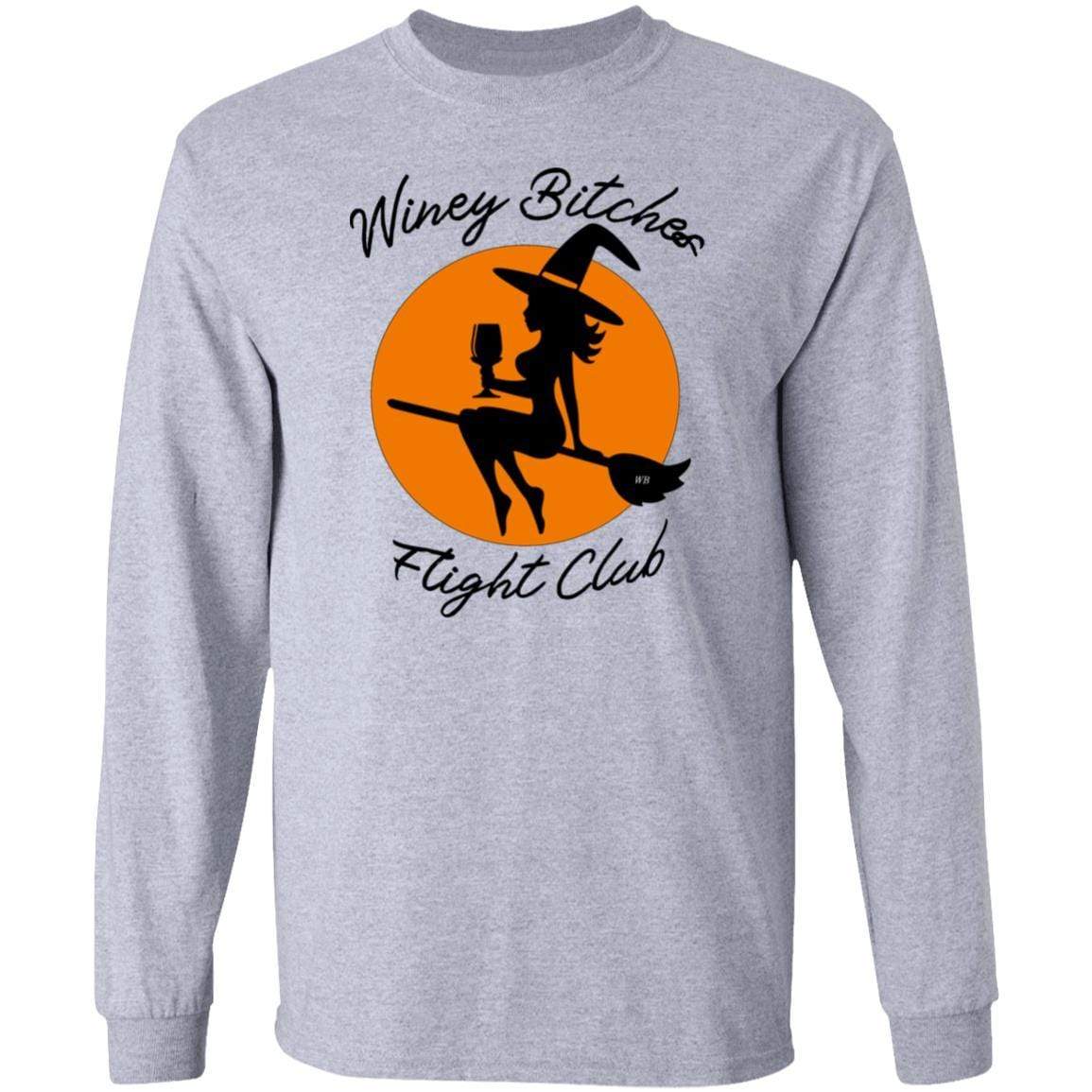 WineyBitches.Co Ultra Soft Cotton T-Shirt for Women | Wine Lovers Flight Club Tee | Perfect for Wine Tasting, Girls Night Out & Casual Wear