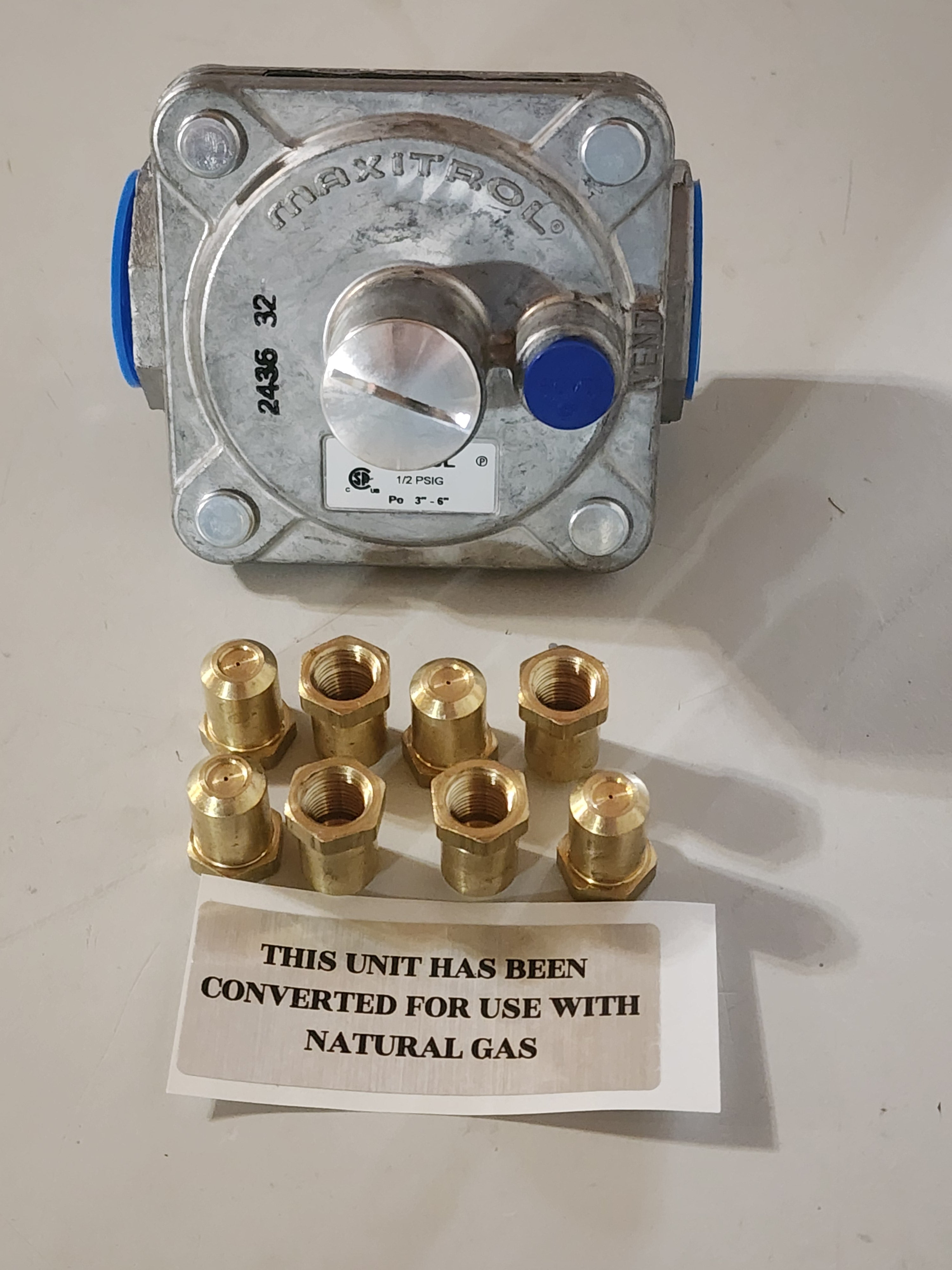 8 Burner LP to Natural Gas Conversion Kit for Hot Plate & Stove - VHP 848 NRE #071629 | Perfect for Restaurant Kitchen, Catering & Outdoor Cooking