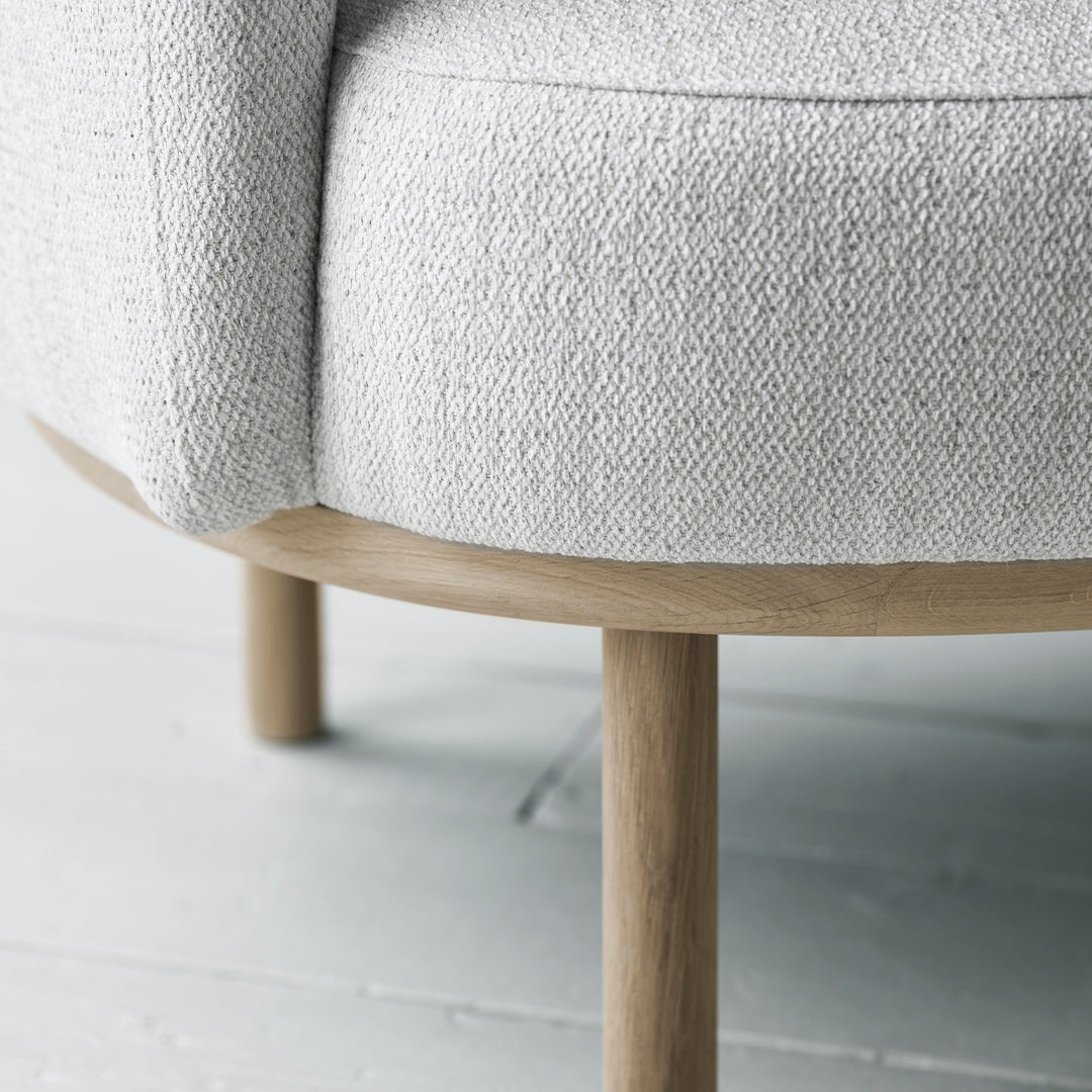 Fuuga Nesting Armchair with Table - Space Saving Modern Lounge Chair for Small Apartments, Living Room, and Office - Perfect for Relaxing, Reading, and Entertaining Guests
