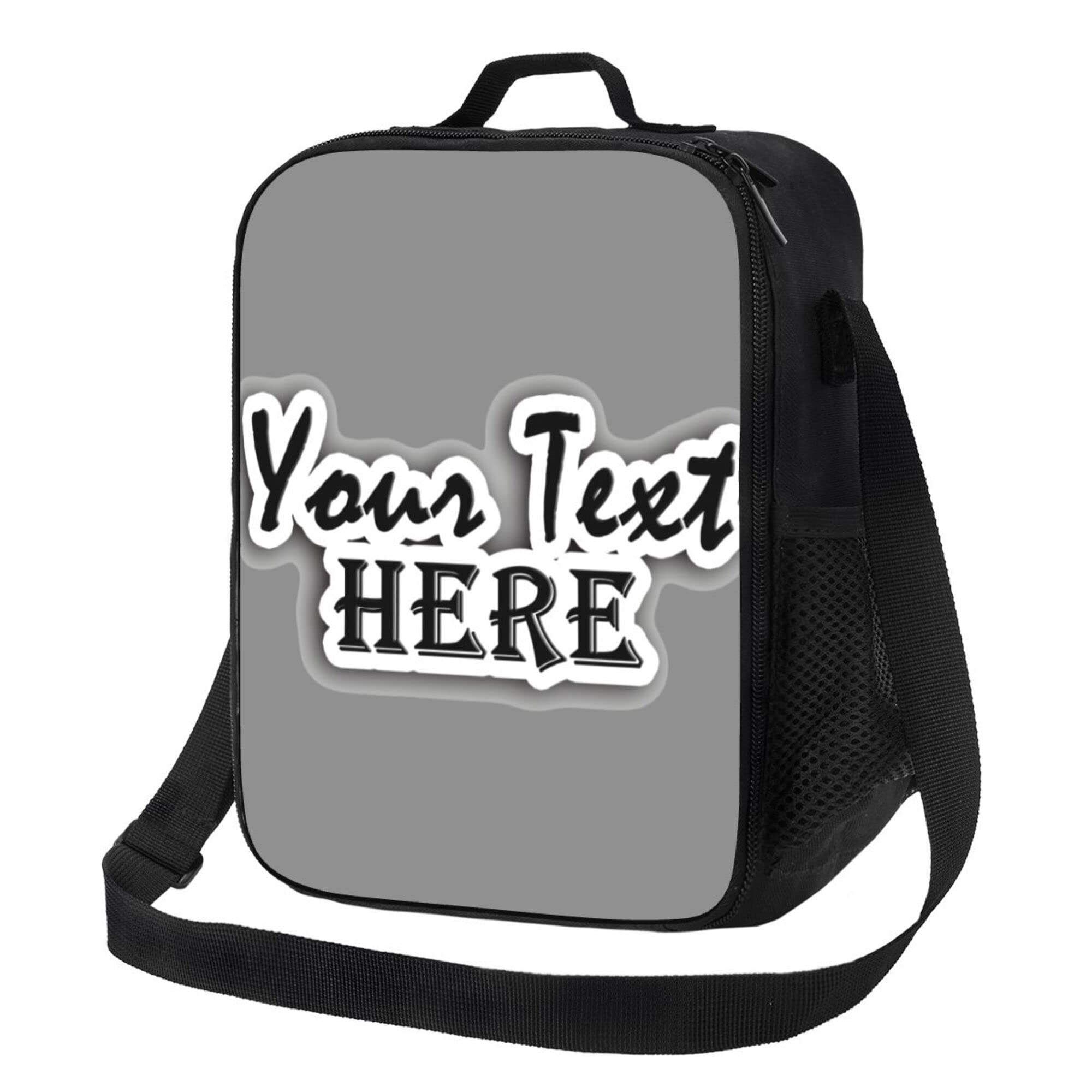 Custom Insulated Lunch Bags - Personalized with Photo/Text/Logo - Reusable & Leakproof Lunch Box for Work, School & Picnics - Eco-Friendly Meal Prep Bag for Adults & Kids