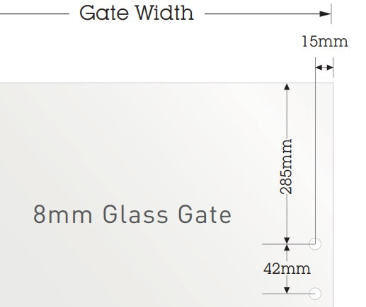 Stainless Steel Pool Fence Glass Gate Latch - 135 Degree Adjustable, Lockable Security for Swimming Pools, Decks & Backyards