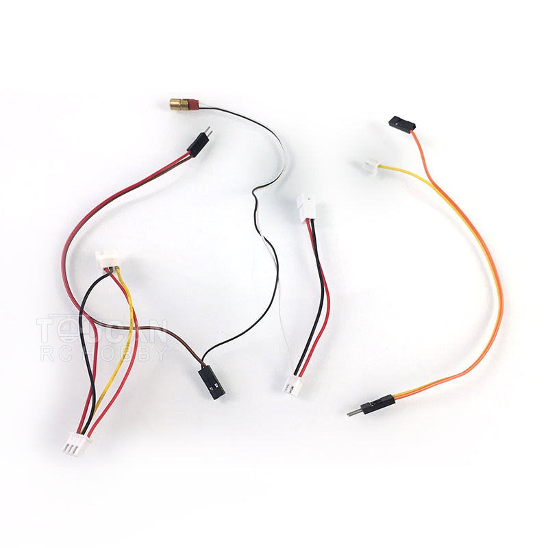Henglong 6.0 7.0 RC 1/16 Scale Flash Laser Light Cables for 360° Turret Tank Models - Tiger I & M1A2 Abrams DIY Accessories | Perfect for RC Tank Battles and Night Operations