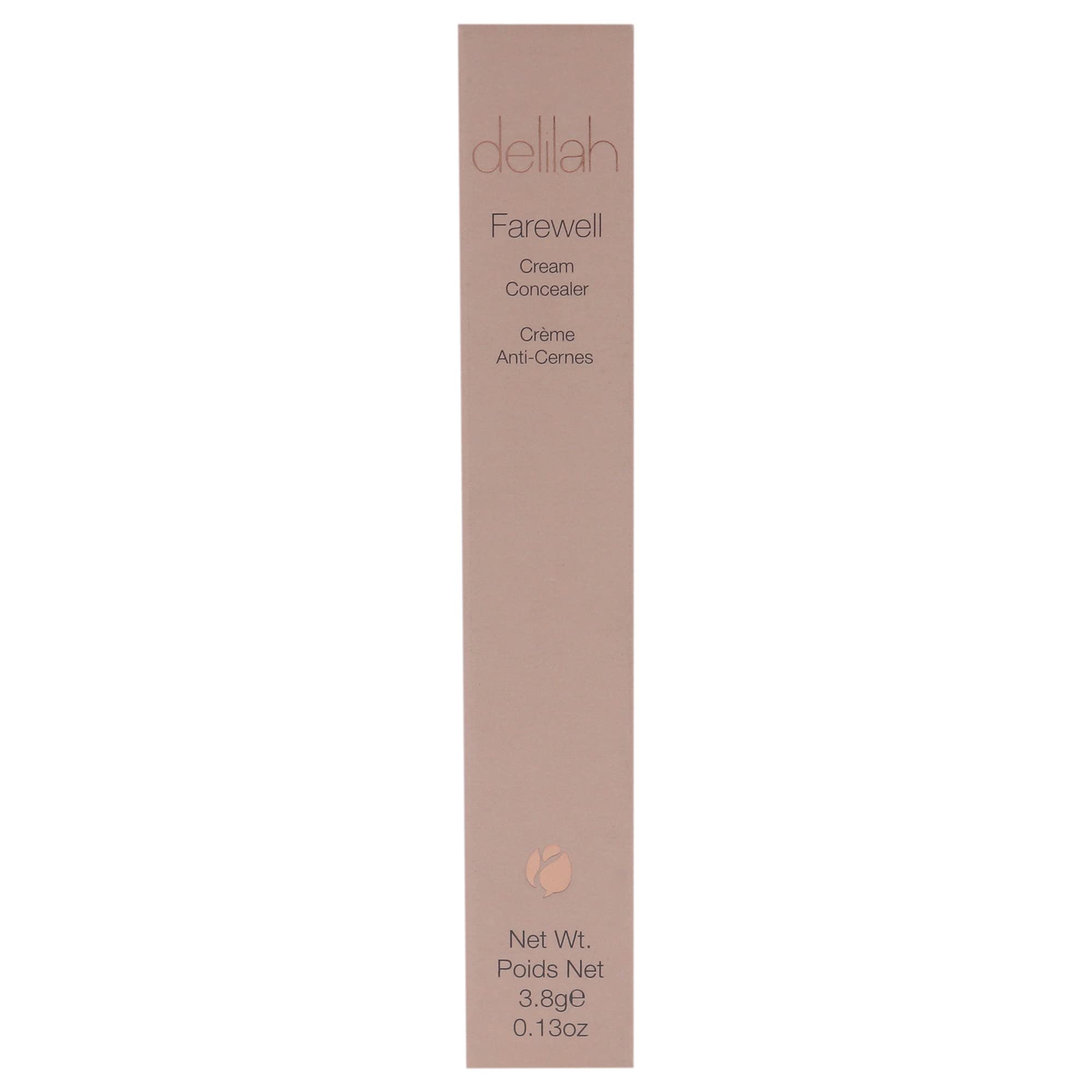 Delilah Farewell Cream Concealer - Honey Shade for Women, 0.13 oz, Full Coverage & Hydrating Under Eye Concealer - Perfect for Dark Circles, Blemishes & Everyday Makeup Routine