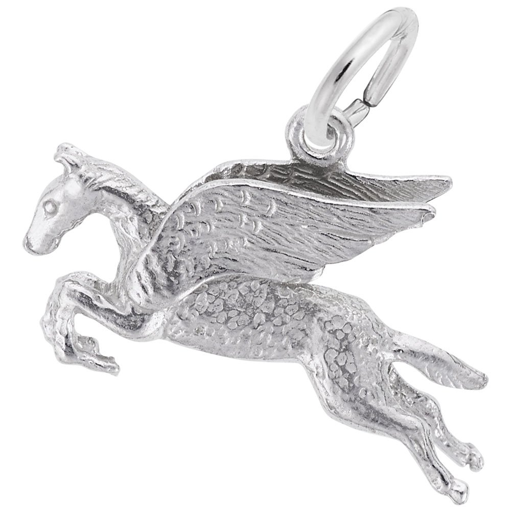 Pegasus Charm for Bracelets & Necklaces - Sterling Silver Winged Horse Pendant for Jewelry Making & DIY Gifts | Perfect for Birthdays, Anniversaries & Fashion Accessories