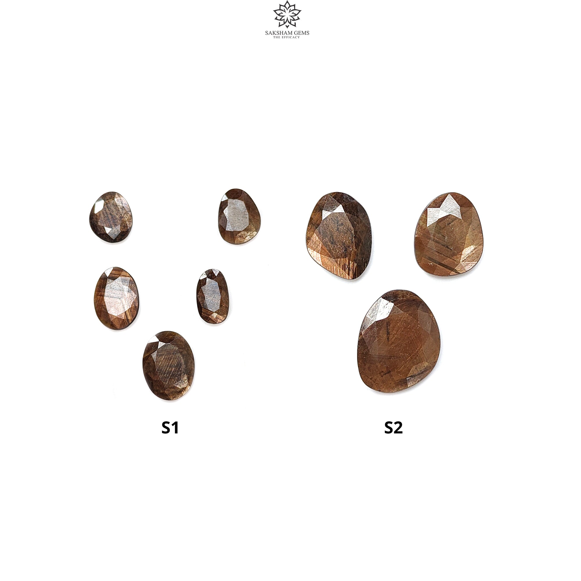 Natural Untreated Golden Brown Chocolate Sapphire Gemstone - Faceted Cut Fancy Shape (3pcs/5pcs Set) for Jewelry Making, Engagement Rings & Luxury Gift Giving