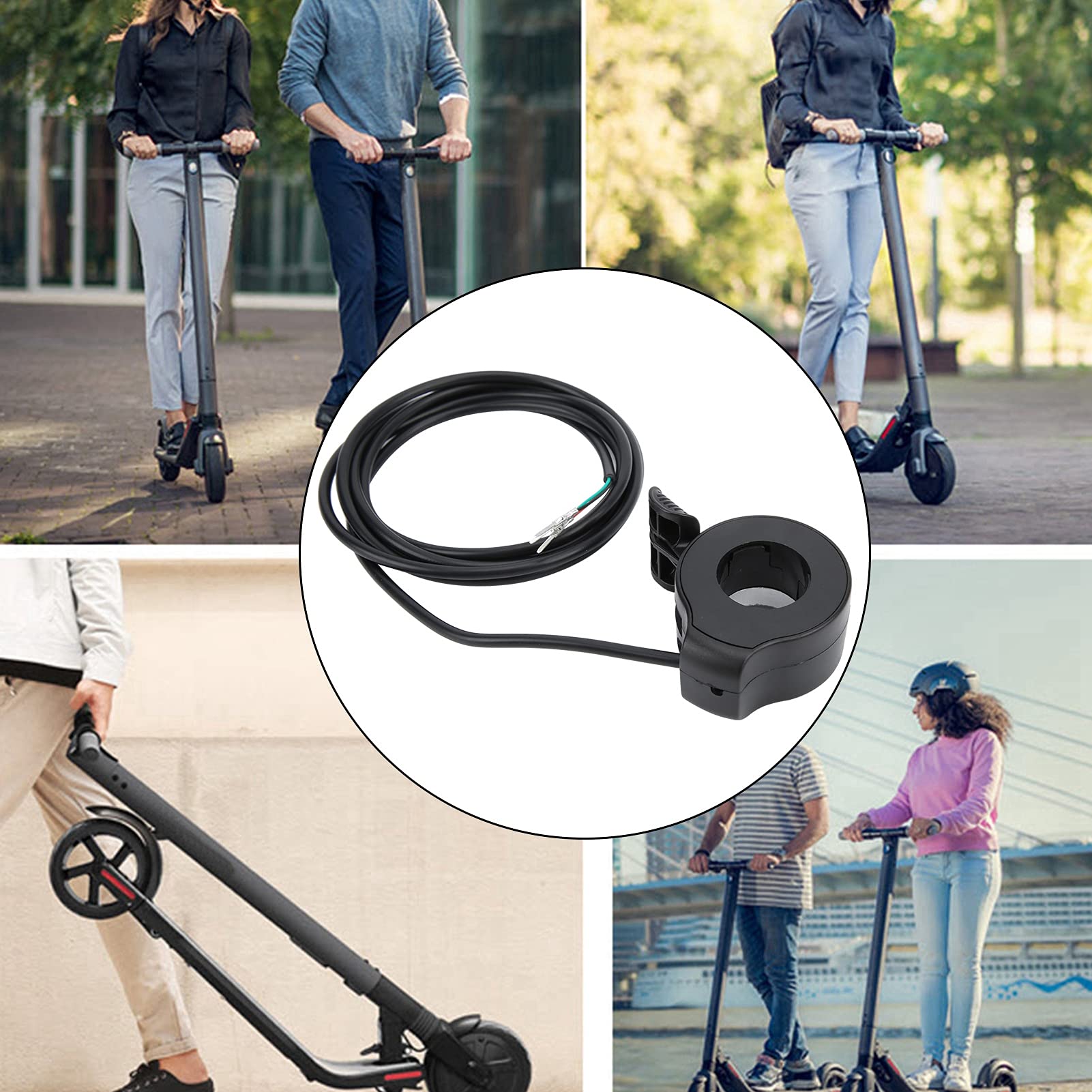 Electric Scooter Thumb Throttle Accelerator Grip - Universal Replacement Part for Most Scooter Models - Perfect for Commuting, Leisure Riding & Urban Transportation