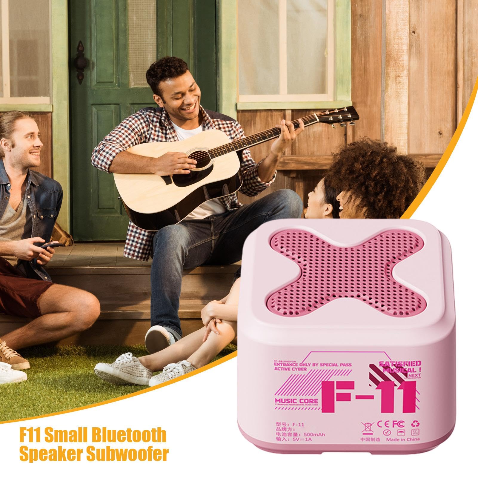 Smart Wireless Speaker - Portable Bluetooth Speaker with FM Radio | Waterproof Mini Speaker for Camping, Beach, Travel, Shower & Car Use | Perfect for Outdoor Adventures, Home & Office