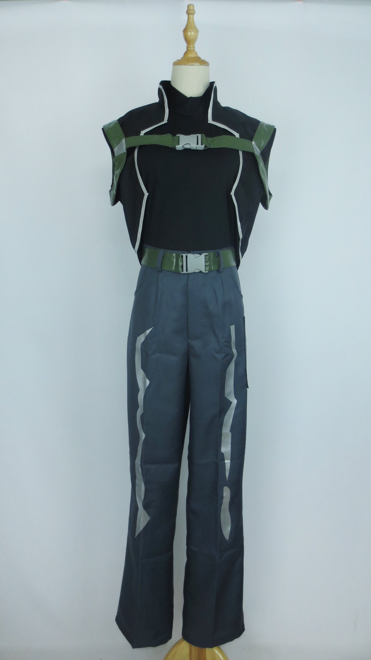 Death Gun Shinkawa Shouichi Red-Eyed XaXa Sterben Cosplay Costume - Sword Art Online SAO II Anime Character Outfit for Halloween, Conventions & Cosplay Events