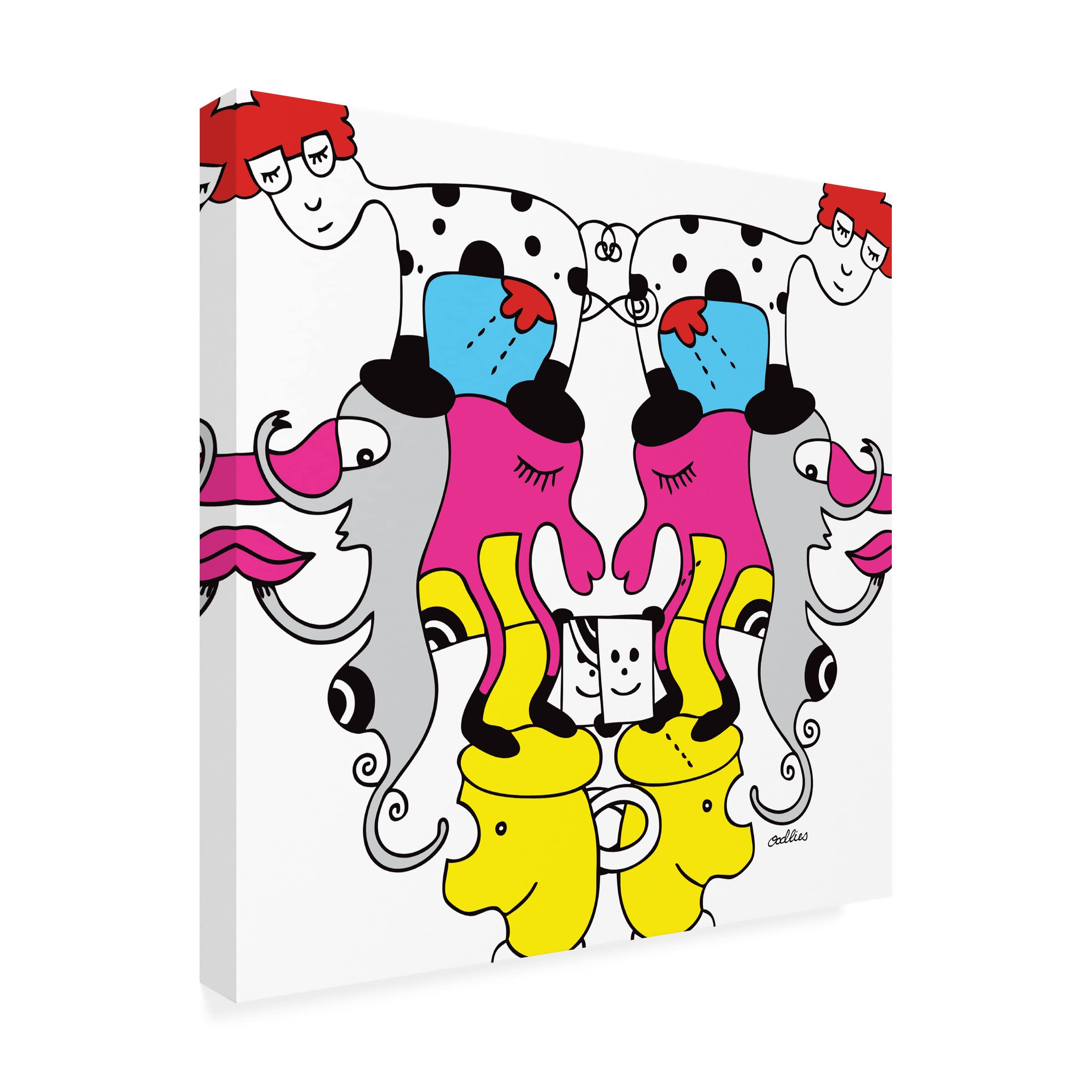Trademark Fine Art 'Spronk Farm Sunday' Canvas Wall Art Print by Oodlies - Perfect for Living Room, Bedroom & Office Decor