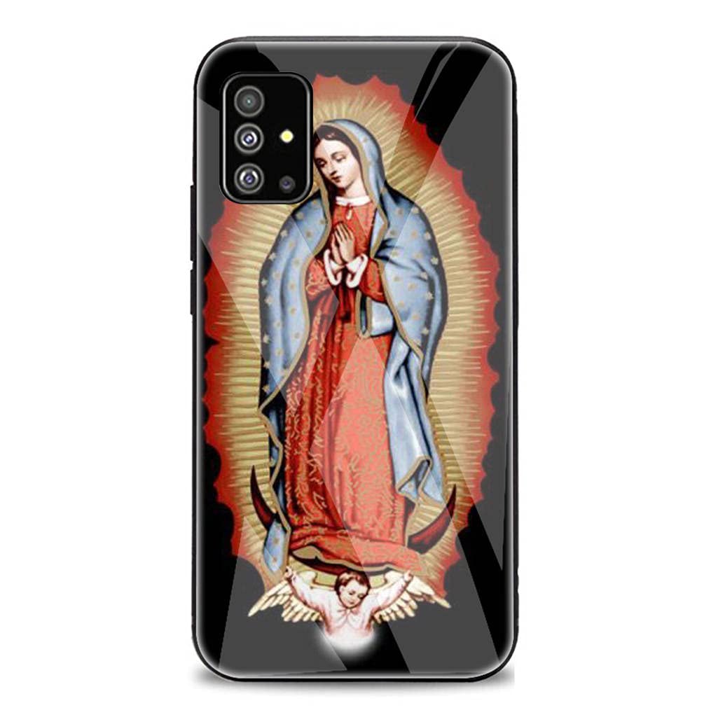 Virgin of Guadalupe Designed Samsung S8 Case - Tempered Glass & TPU Hybrid Cover - Dustproof, Scratch Resistant, Shockproof Protection - Perfect for Daily Use, Travel & Gift Giving