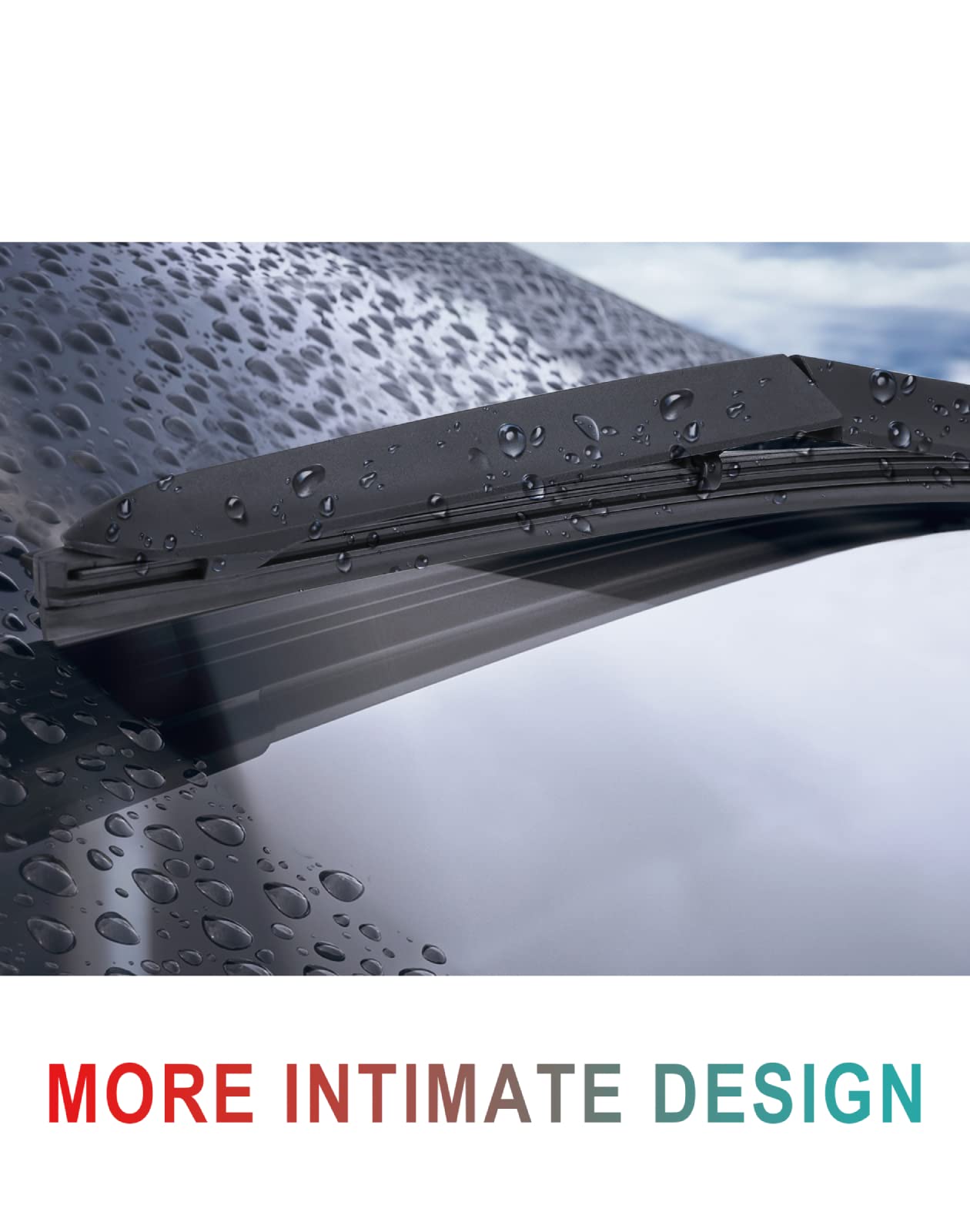 Premium GARVEE 26+18 Inch All-Season Windshield Wiper Blades (2 Pack) - Durable, Quiet & Stable OEM Quality with J&U Hook - Perfect for Rain, Snow & All Weather Conditions