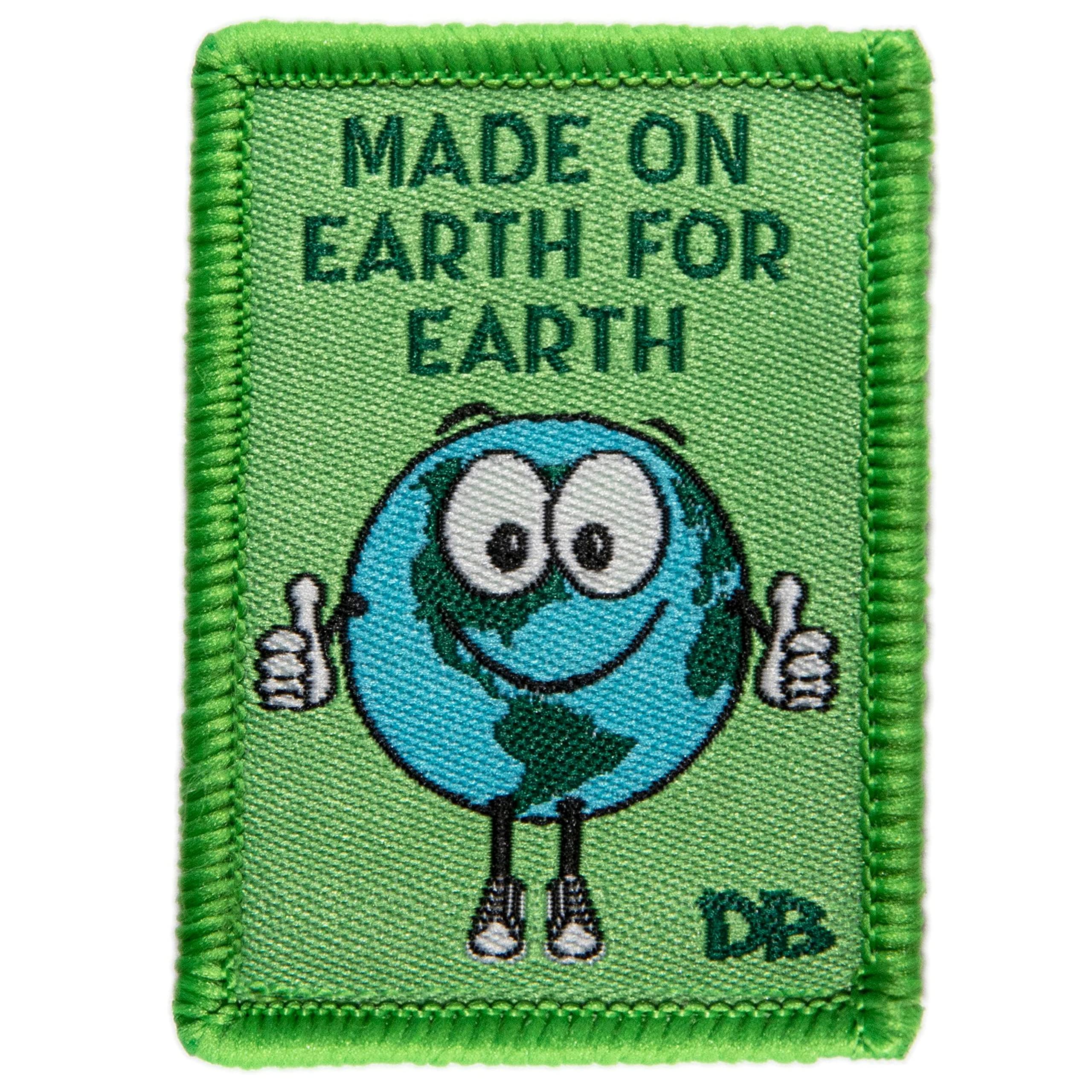 DIME BAGS Interchangeable Custom Patches - Recycle, Sirron Norris Wave & Made on Earth Designs | DIY Bag Customization for Backpacks, Jackets & Denim | Perfect for Eco-Friendly Fashion & Streetwear Style