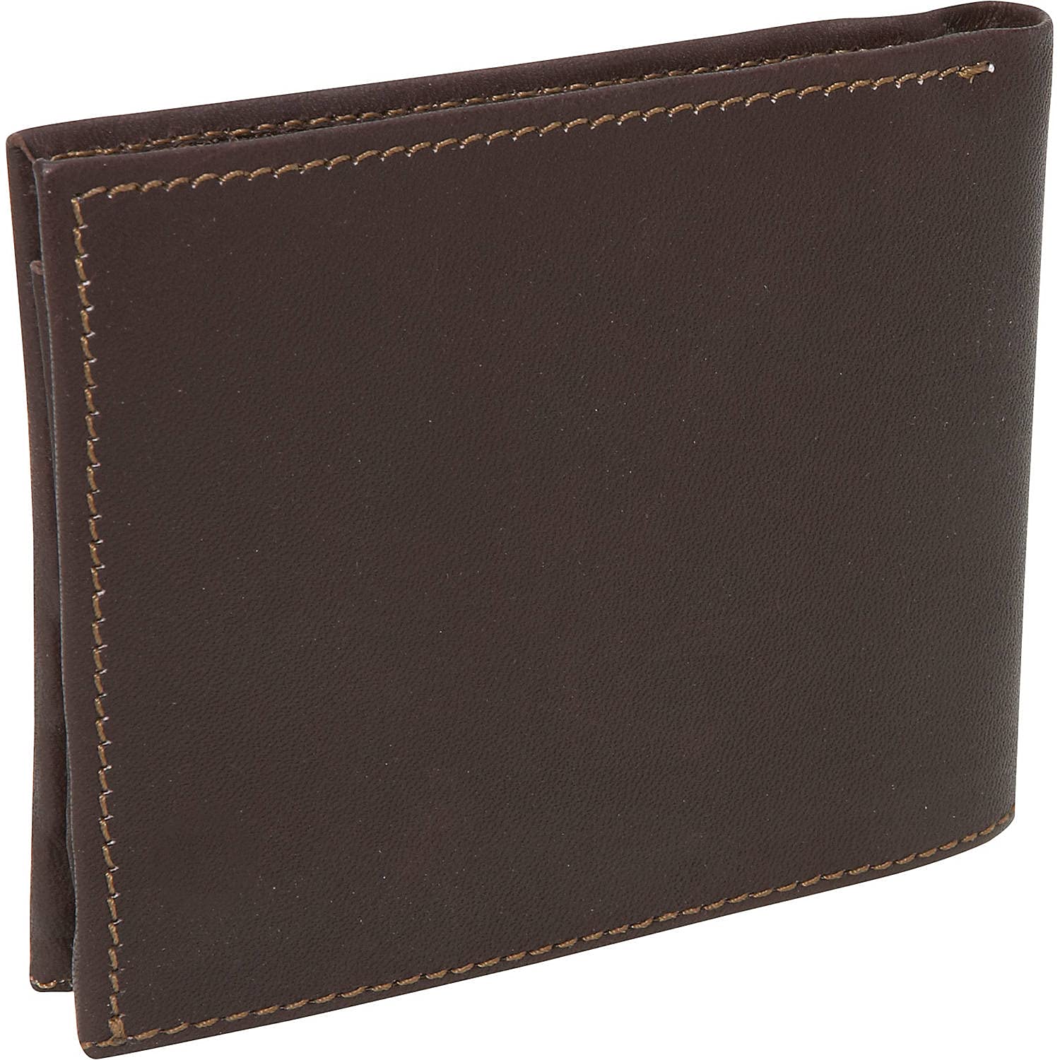 Genuine Leather Bi-Fold Wallet for Men - Slim RFID Blocking Wallet with Multiple Card Slots (Chocolate Brown) - Perfect for Everyday Carry, Business & Travel