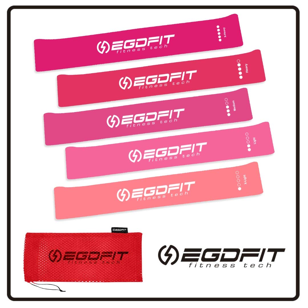 Premium 5-Piece Resistance Band Set for Home Workouts - Strength Training Fitness Equipment for Women & Men with Multiple Resistance Levels | Perfect for Yoga, Pilates, Physical Therapy & Full-Body Toning