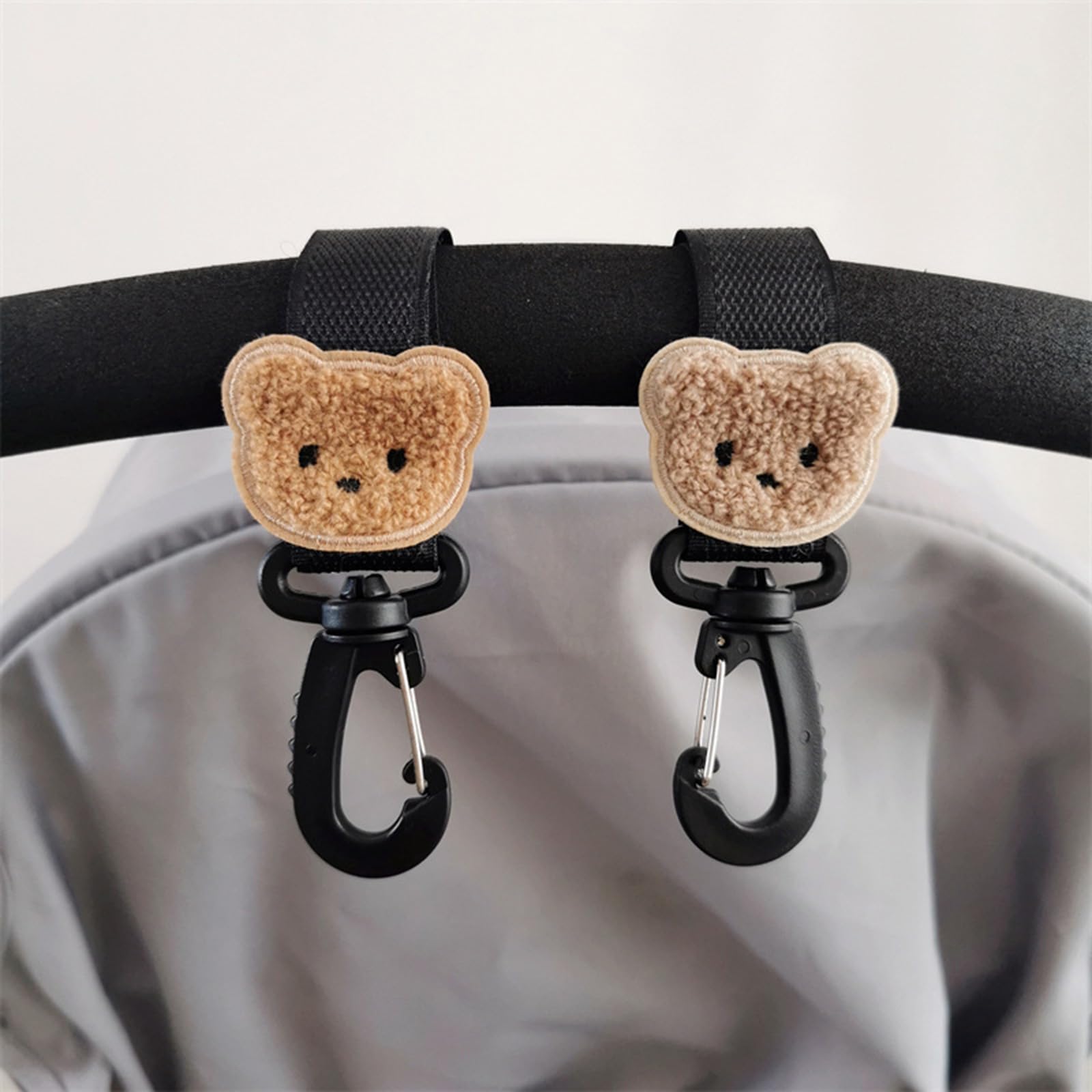 Durable Diaper Bag Hooks with Clips - Multi-Purpose Pram, Pet Cart & Shopping Bag Hangers for Handbags, Strollers & More | Perfect for Diaper Bags, Grocery Shopping & Outdoor Activities
