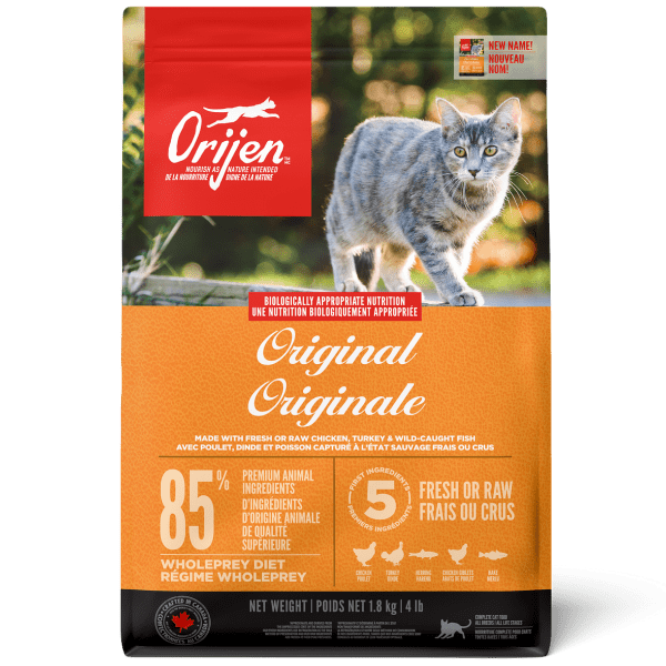 Orijen Original Dry Cat Food - Premium High-Protein Grain-Free Cat Food for Adult Cats - Perfect for Indoor & Outdoor Cats - Supports Healthy Digestion & Shiny Coat