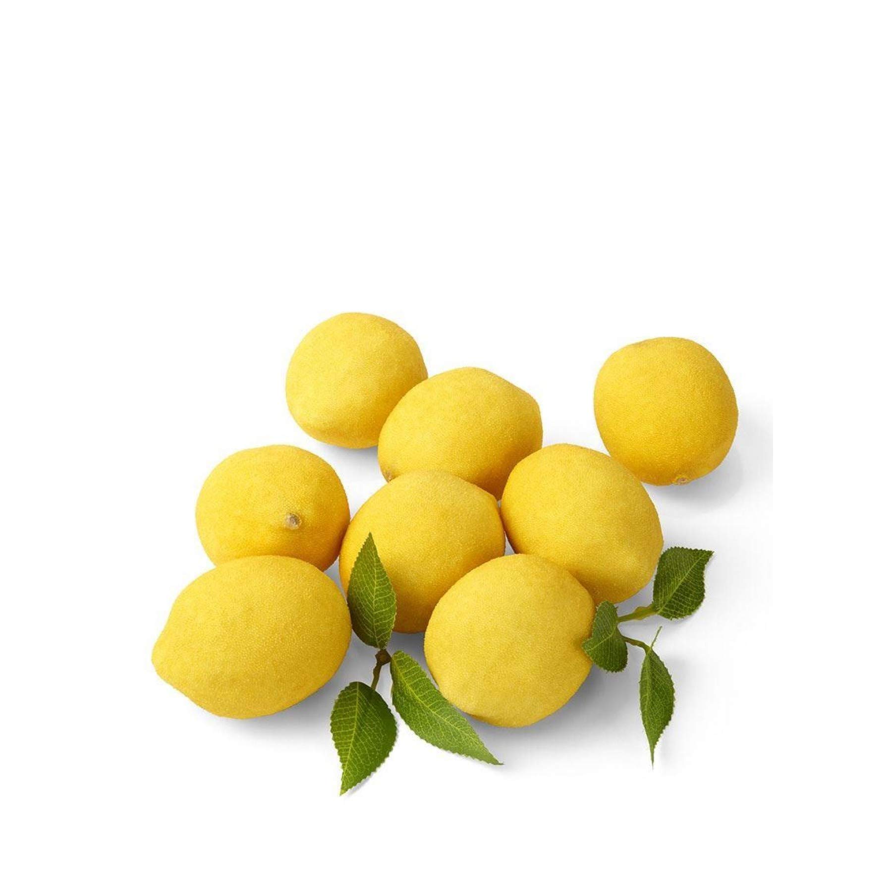 48-Pack Realistic Faux Lemons with Leaves - Lifelike Artificial Lemons for Kitchen Island Decor, Holiday Display, Store Window, Table Centerpiece & Home Styling - Serene Spaces Living Decorative Fruit Set
