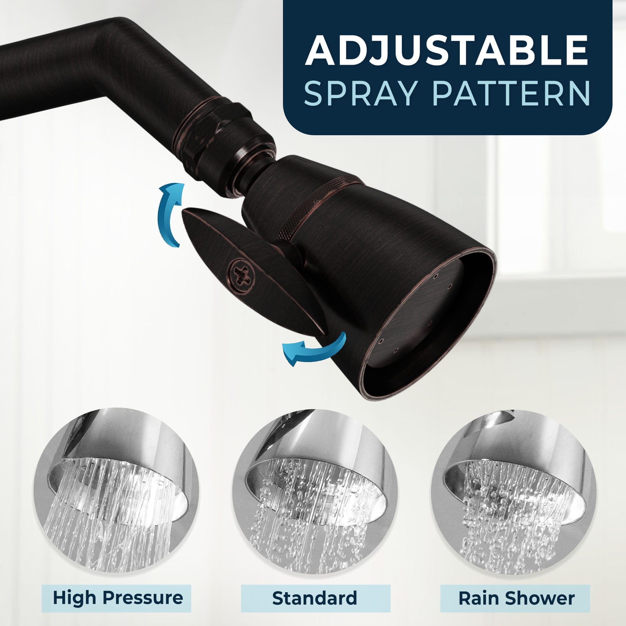 Premium All-Metal 2 Inch Low Flow Shower Head Set - Complete Bathroom Shower System with Valve & Trim, 1.75 GPM Water Saving - Perfect for Small Bathrooms & Eco-Friendly Homes