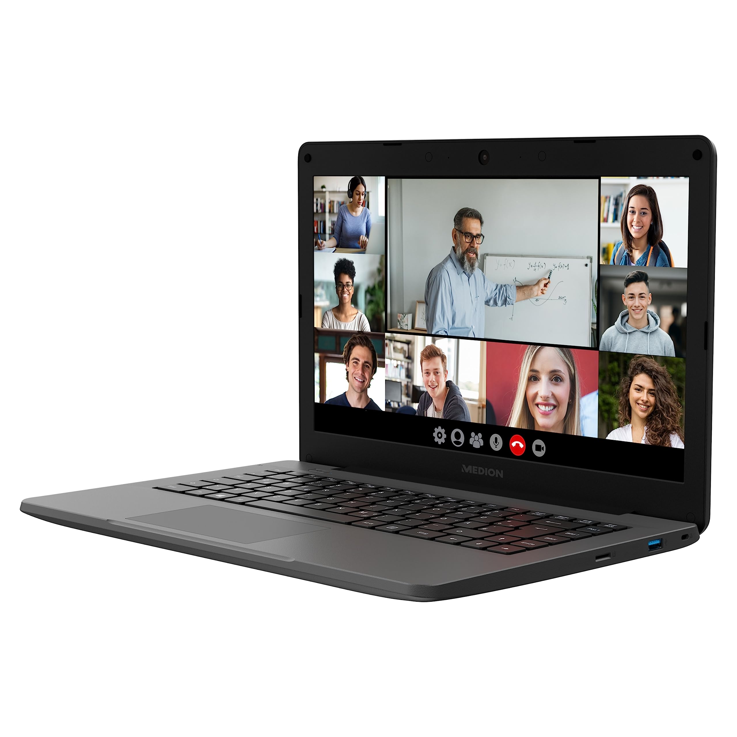MEDION E14412 14 Inch HD Laptop for Students - Intel Core i3-10110U, 256GB SSD, 8GB RAM, WiFi, Webcam, Windows 10 Home - Perfect for Online Classes, Remote Learning & Homework