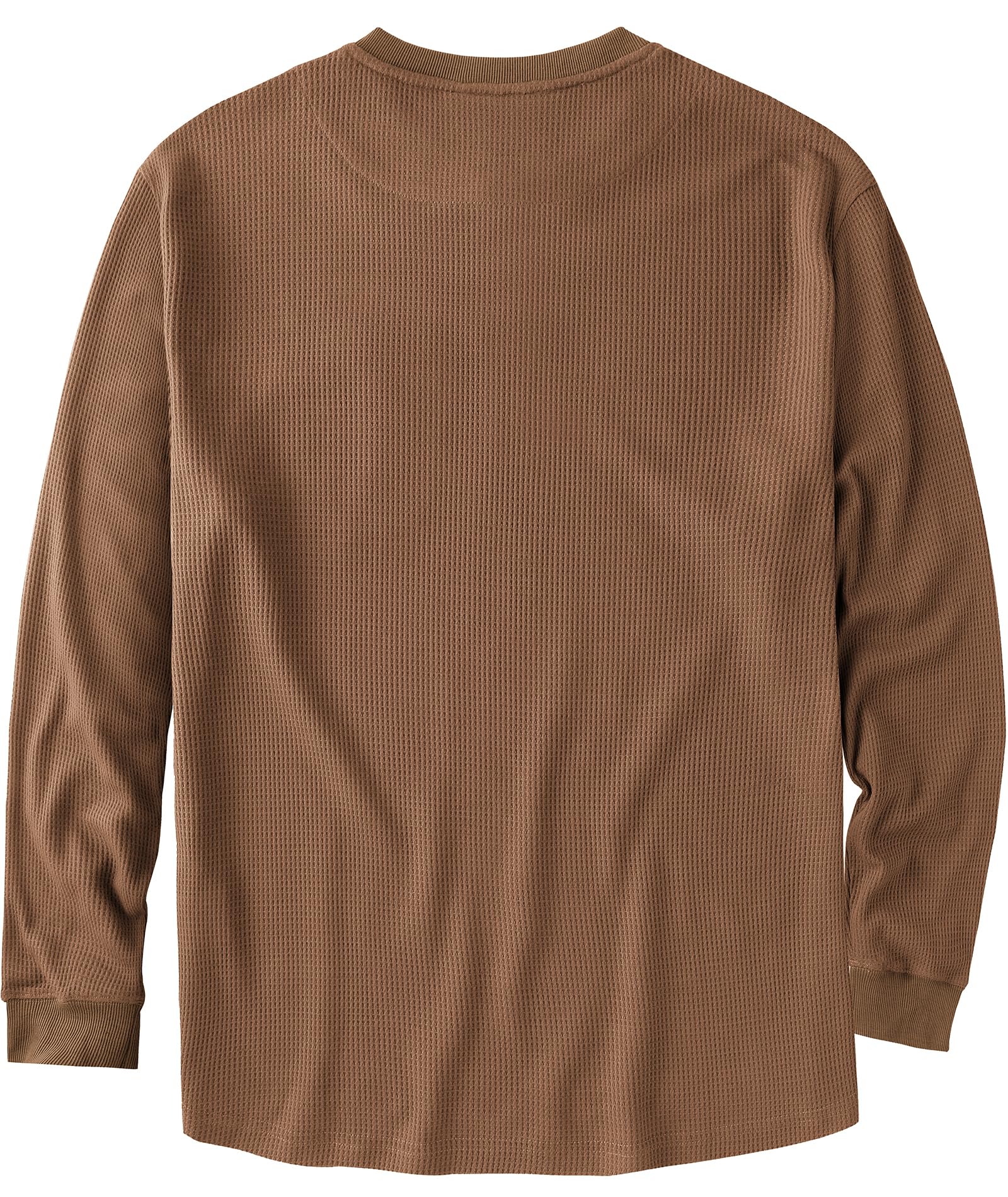 ZITY Men's Long Sleeve Henley Shirt - Casual Waffle Thermal Pullover with 3 Buttons & Pocket | Warm Winter Layering, Outdoor Activities, Workwear