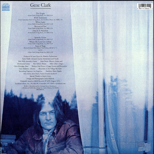 Gene Clark - White Light Vinyl LP Album (Reissue, Near Mint Condition) - Perfect for Vintage Music Collectors & Audiophiles