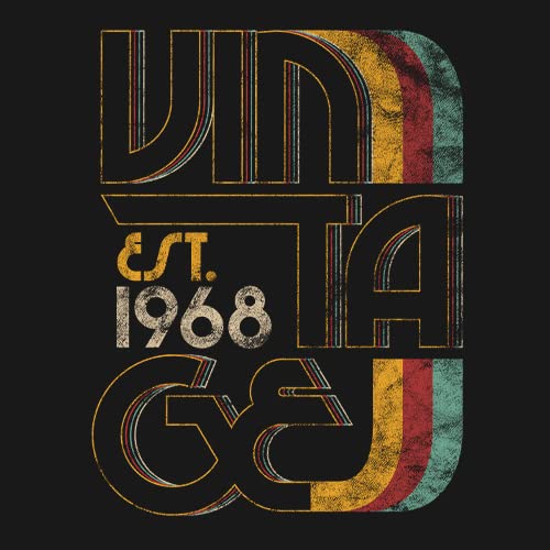 57th Birthday Gift for Women - Vintage 1968 Retro Birthday T-Shirt - Funny 57 Year Old Birthday Present - Perfect for Parties, Celebrations & Special Occasions