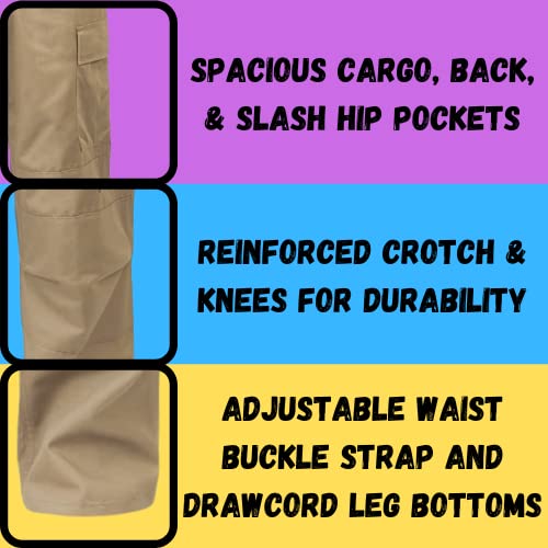 Men's Tactical Ripstop BDU Pants - Durable Cargo Pants with Poly-Cotton Blend | Made in USA | Perfect for Outdoor Adventures, Hiking & Military Use