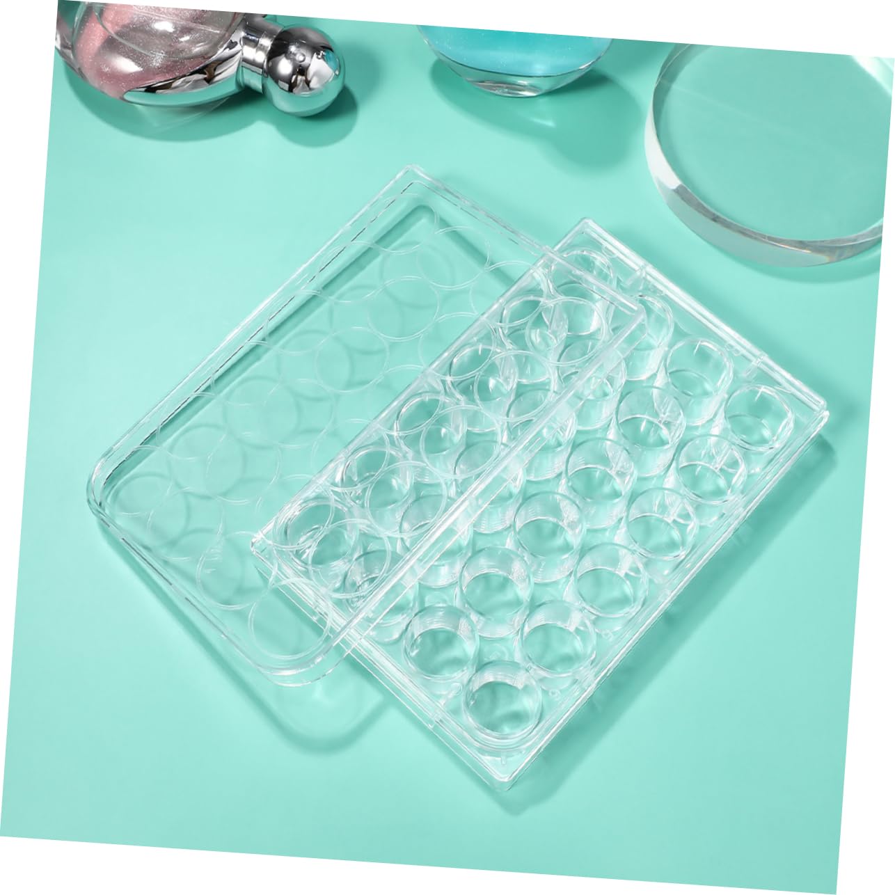 4Pcs Polystyrene Petri Dishes - Lab Cell Culture Plates for Microbiology & Chemistry Experiments