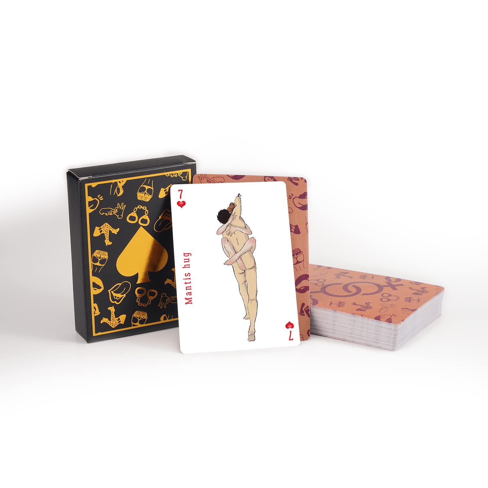 Posture Playing Cards - Fun Couples Game & Romantic Gift Set with 54 Intimate Poses - Perfect for Date Nights, Anniversaries & Relationship Building Activities