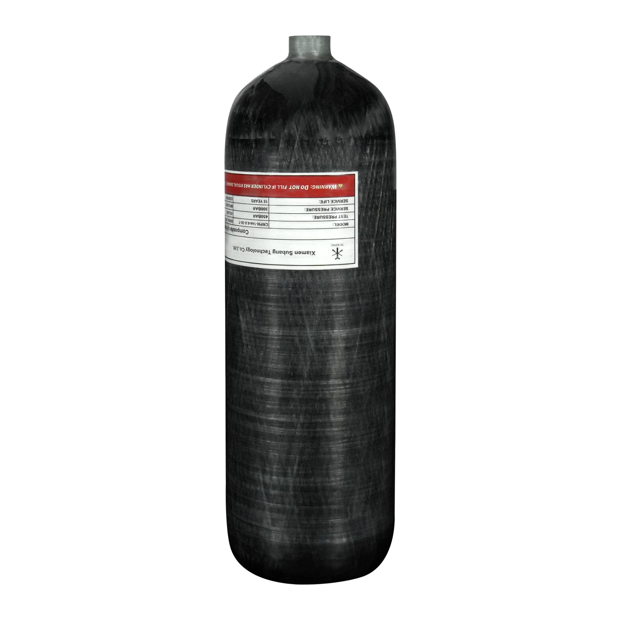 **TUXING 4500Psi Carbon Fiber Air Tank 6.8L (6800CC) – High Pressure Composite Cylinder for PCP Air Rifles, Paintball & Scuba Diving | Portable PCP Fill Station | Ideal for Outdoor Sports, Hunting & Diving Adventures**