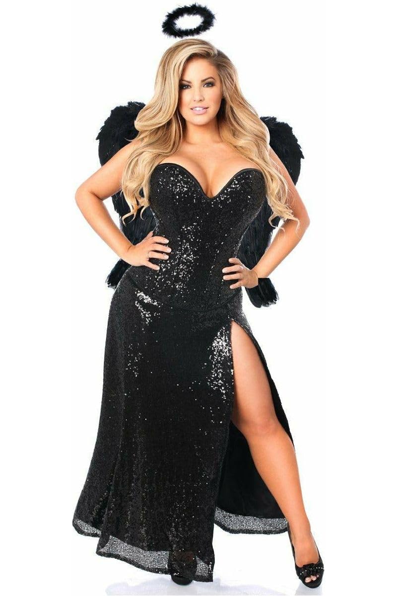Dark Angel Corset for Women - Premium Daisy Corsets Top Drawer Collection | Gothic Lingerie, Burlesque Costume, Steampunk Fashion & Cosplay Outfit
