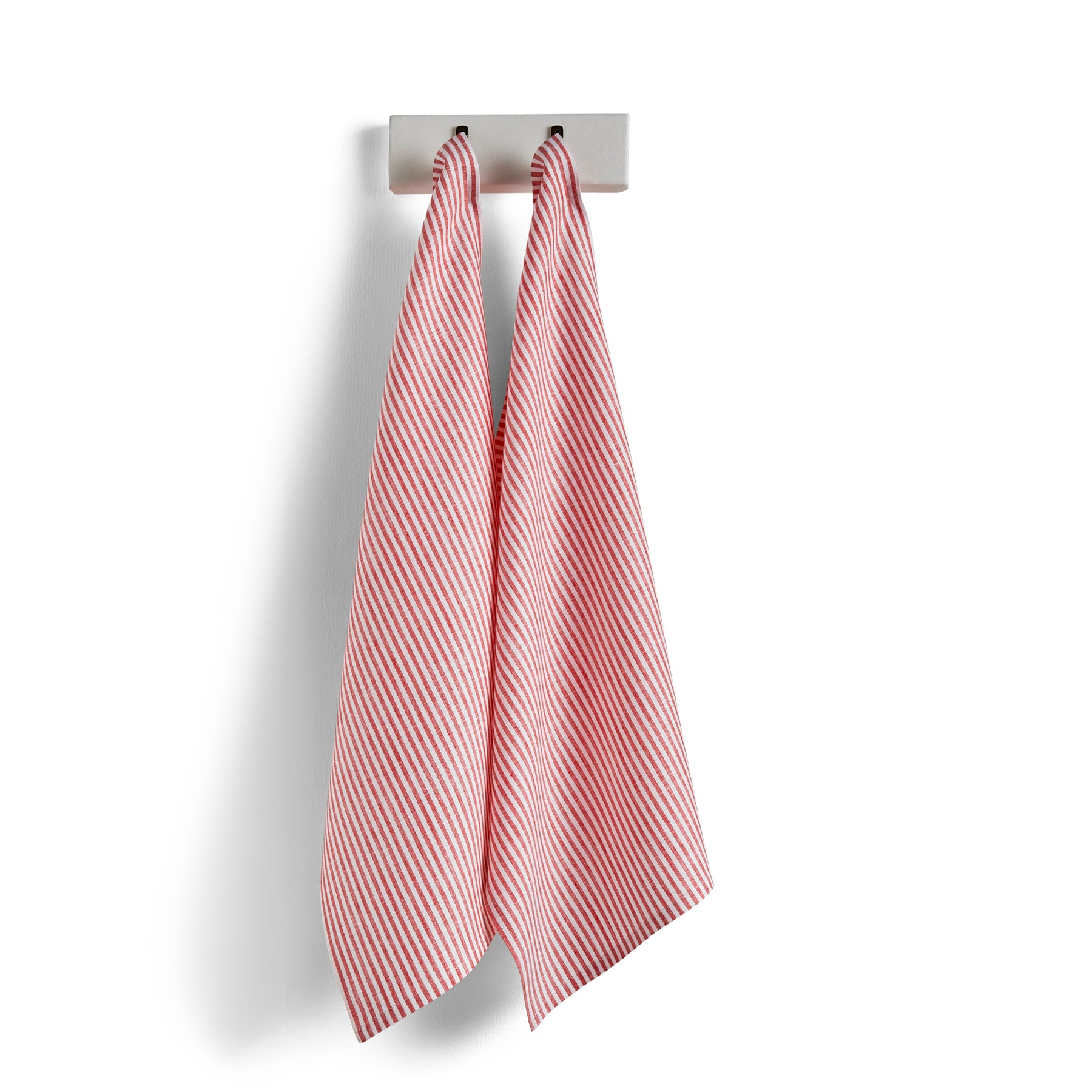 Premium Narrow Stripe Cotton Kitchen Towels - Set of 2 Absorbent Dish Towels for Drying Dishes & Cleaning - Soft & Durable for Everyday Kitchen Use