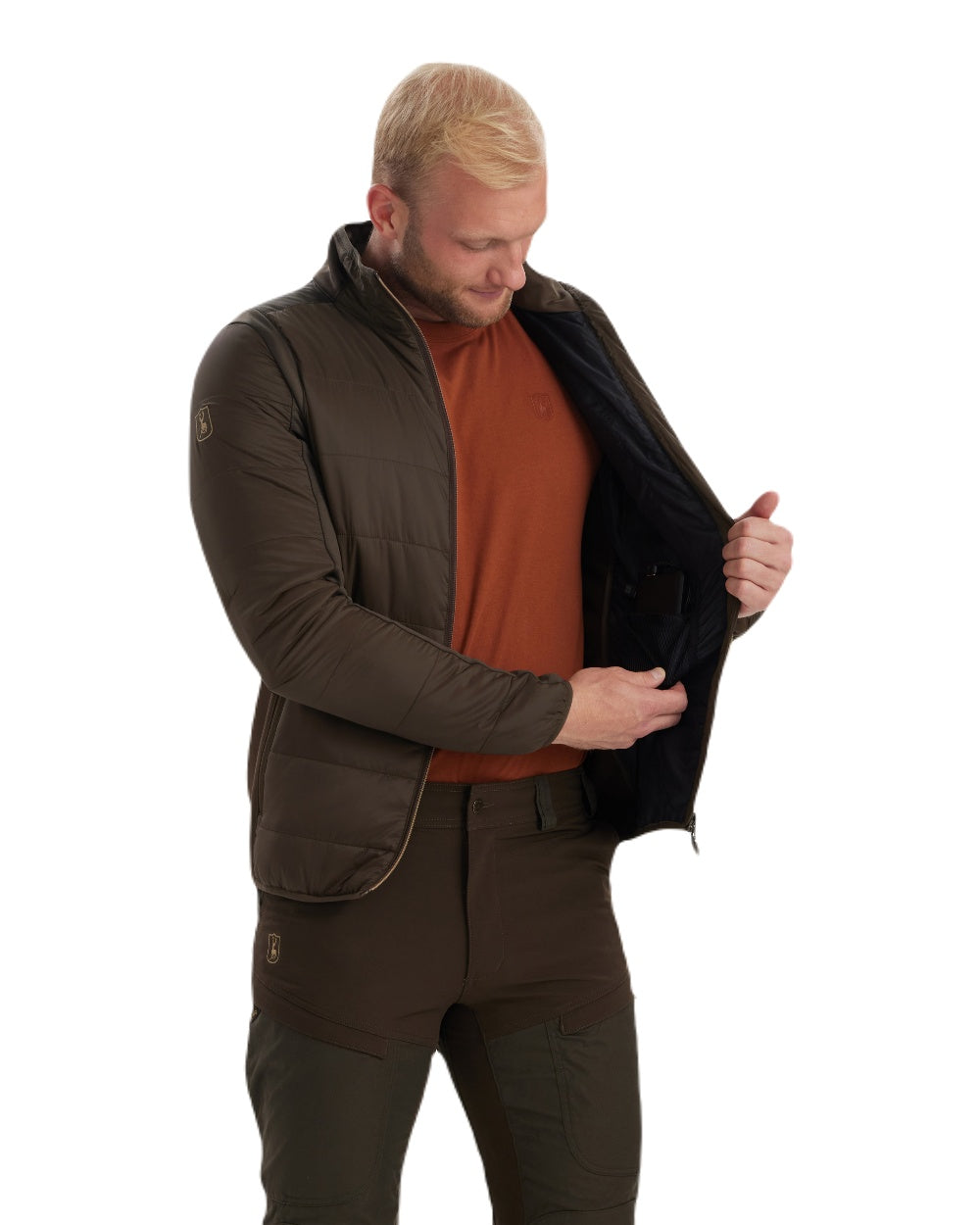 Deerhunter Heat Padded Jacket for Men - Winter Warm Insulated Hunting Coat with Windproof Design - Perfect for Outdoor Activities, Camping & Hiking