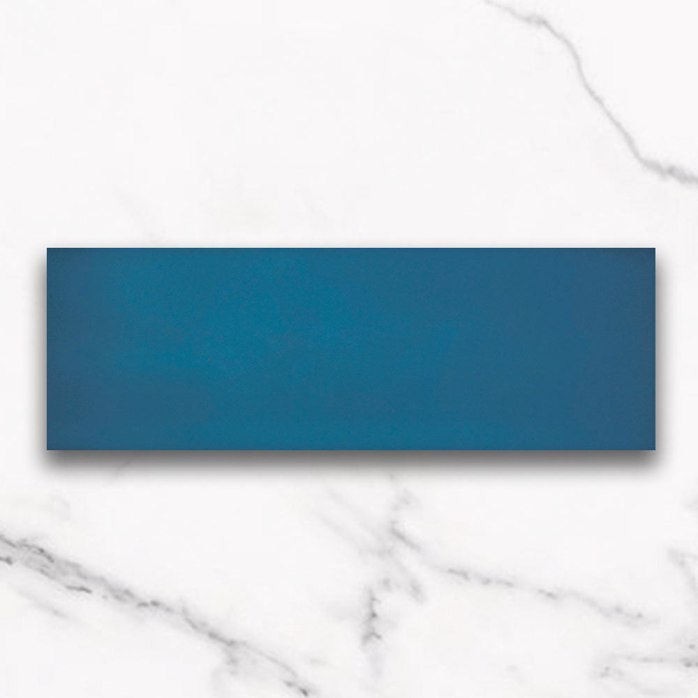 Premium Falsetto Blue 200x600mm Glossy Ceramic Wall Tile - Waterproof & Scratch-Resistant for Bathroom, Kitchen Backsplash & Modern Interior Design