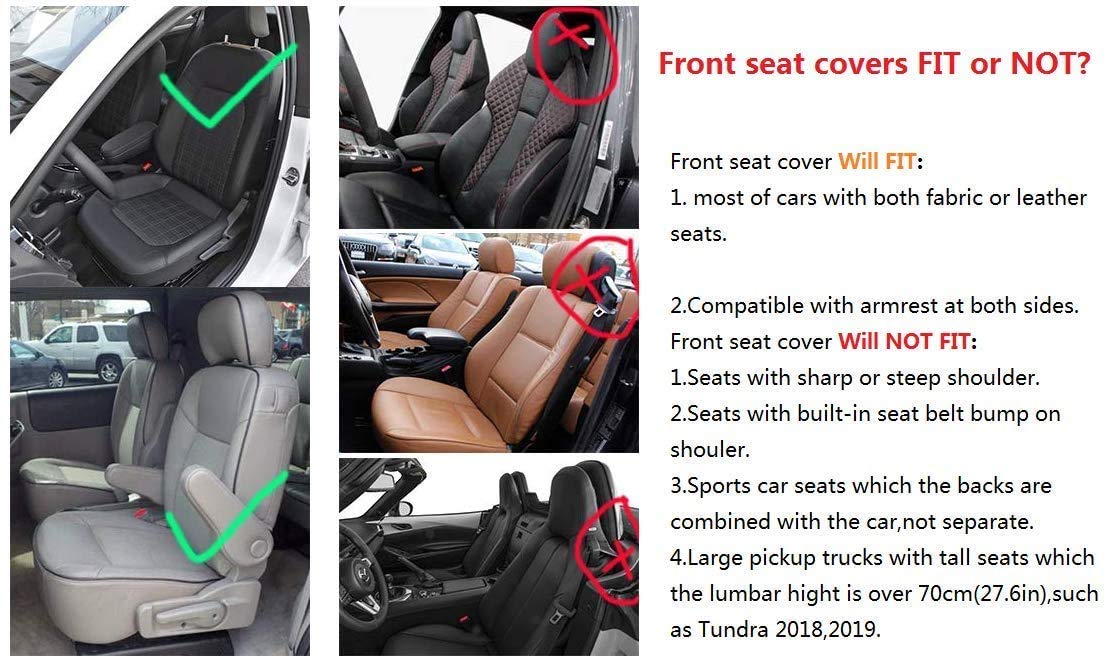 Premium Universal Leather Car Seat Covers Full Set (5 Seats) - Black & Pink - Soft Comfort & Durable Protection for SUVs, Sedans & Trucks - Perfect for Road Trips, Commuting & Family Travel