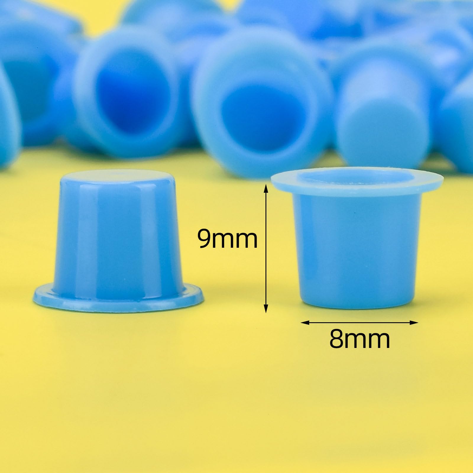 RAJry 100Pcs Disposable Tattoo Ink Caps - Medium Size Tattoo Supplies for Professional Artists | Perfect for Tattoo Ink Storage & Hygiene Control in Tattoo Studios