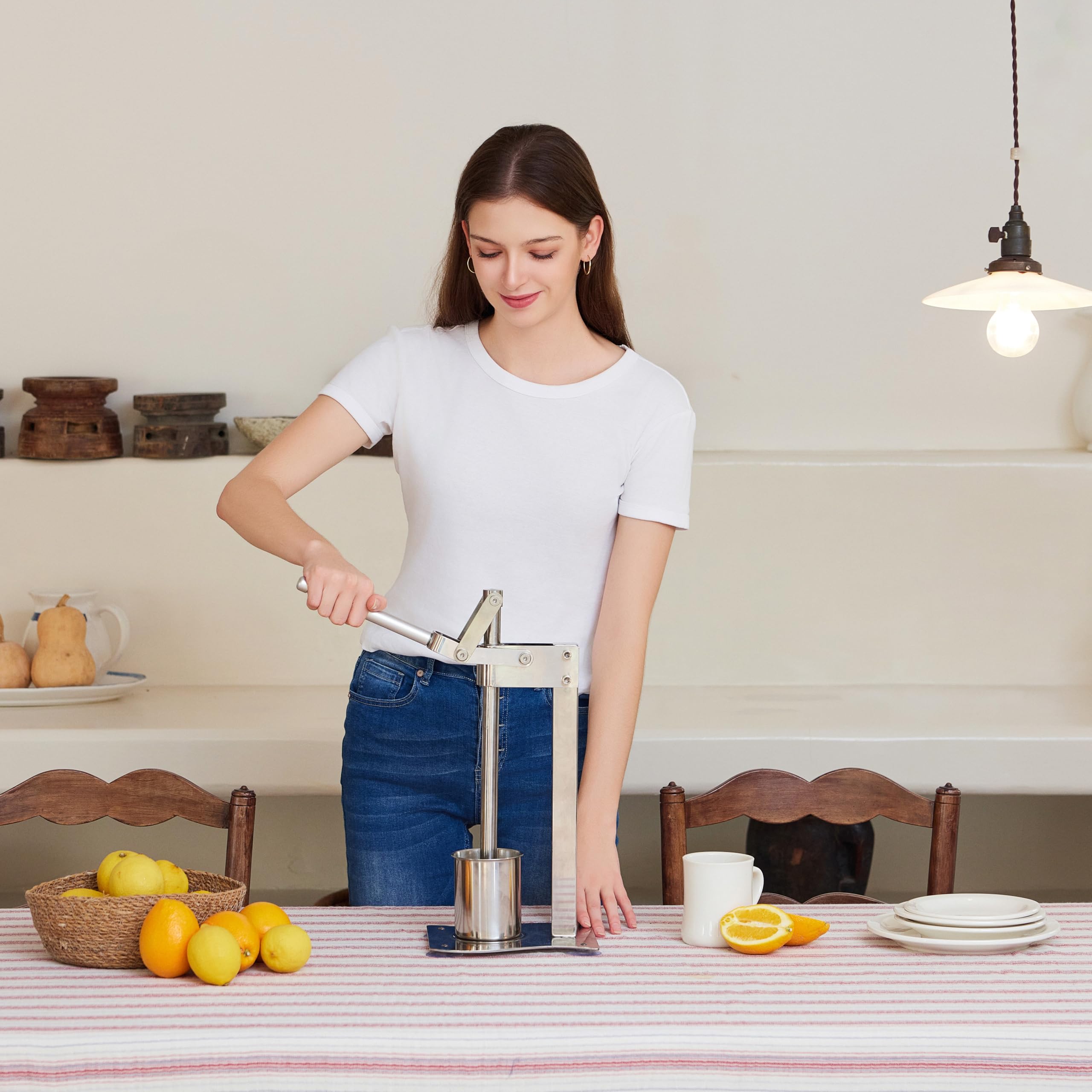 Heavy Duty Manual Citrus Juicer - Lemon, Orange, Lime Squeezer & Nut Grinder for Fresh Juice & Smoothies | Perfect for Home Bars, Restaurants & Healthy Lifestyles (WN014)