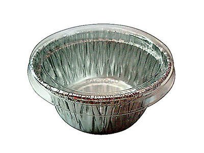 Handi-Foil of America 4 oz Aluminum Foil Containers with Clear Plastic Lids - 1000 Pack for Cupcakes, Ramekins, Muffins | Perfect for Baking, Meal Prep, Catering & Food Storage