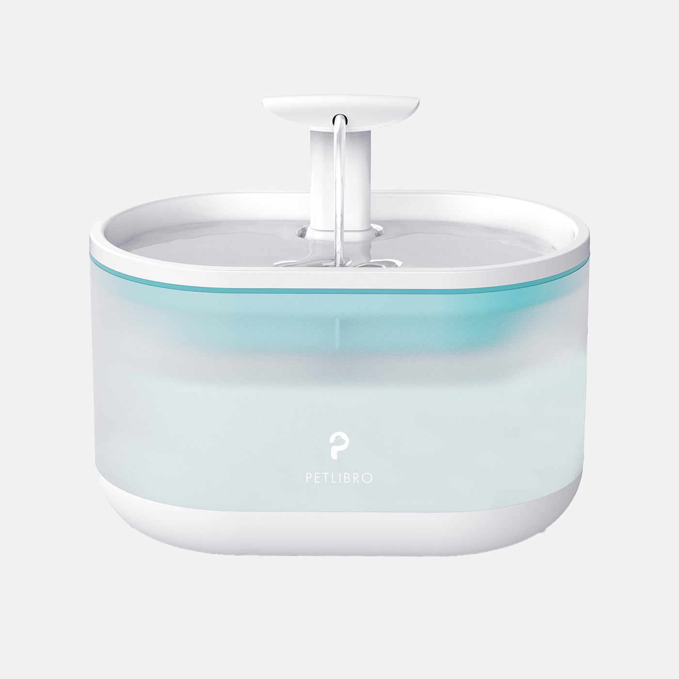Petlibro Automatic Cat Water Fountain with LED Light - Quiet 2L Pet Drinking Fountain for Cats & Small Dogs - Perfect for Home, Office, or Travel Use