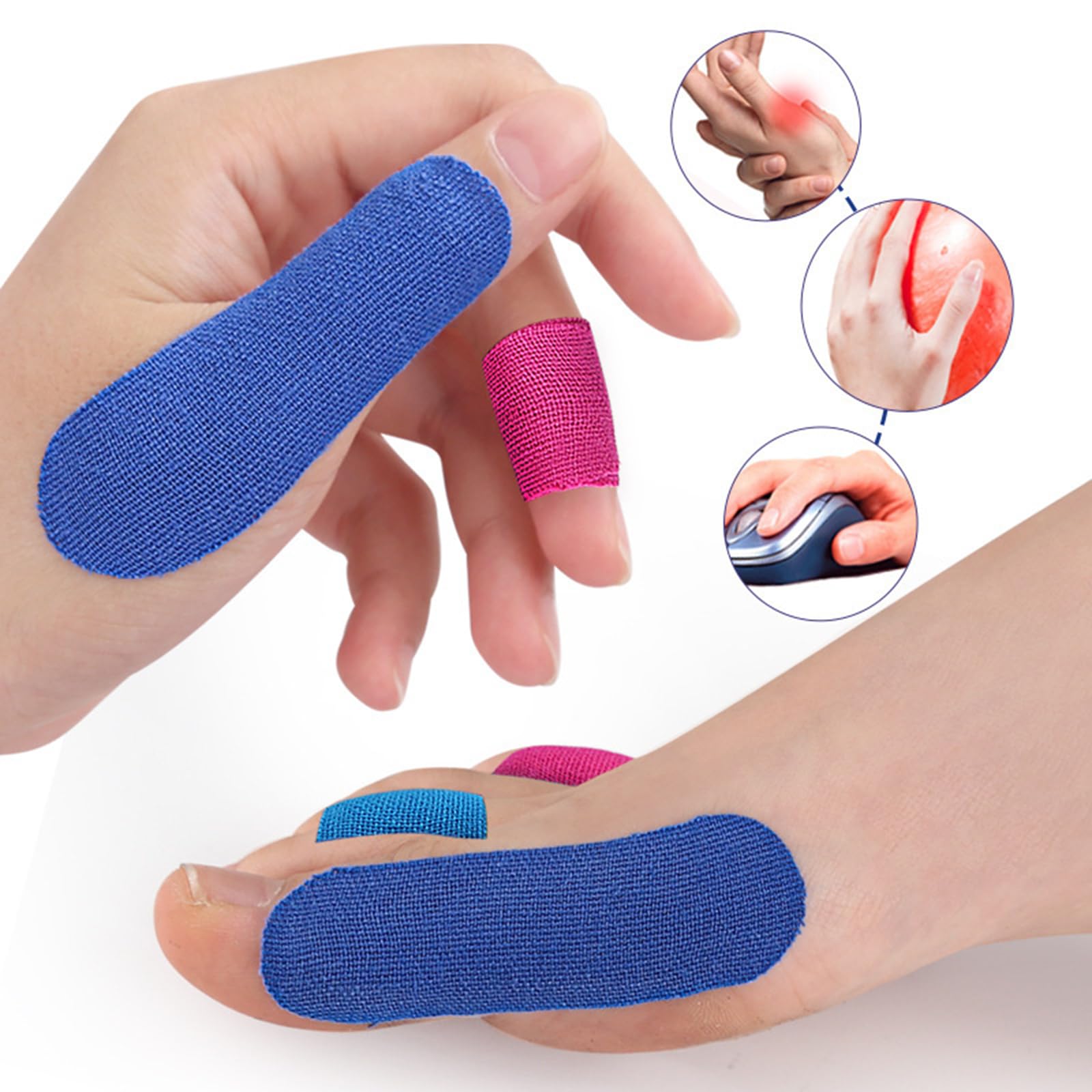 Montesy 100Pcs Finger Tape - Elastic Sports Tape for Thumb & Finger Protection - Ideal for Climbing, Weightlifting & Injury Prevention