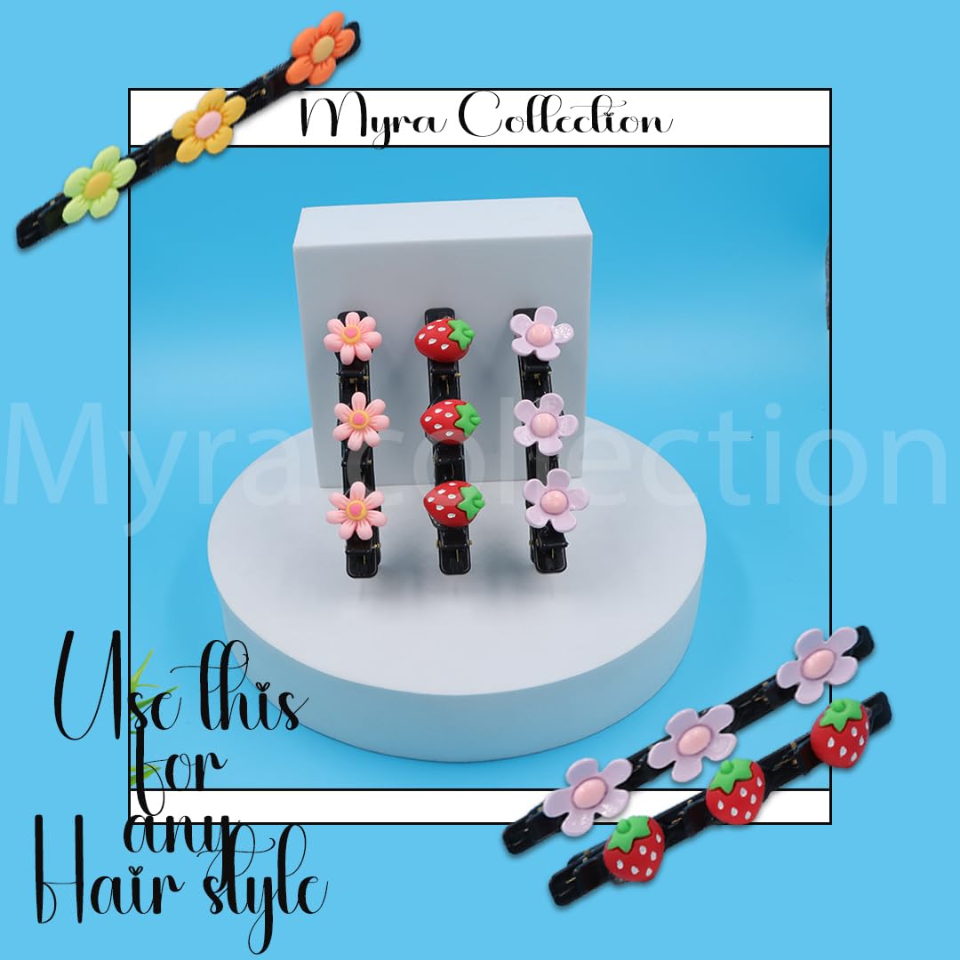 Myra Collection 3-Piece Double Hair Clip Set - Alligator Hairpins for Women & Girls - Hair Accessories for School, Work & Special Occasions