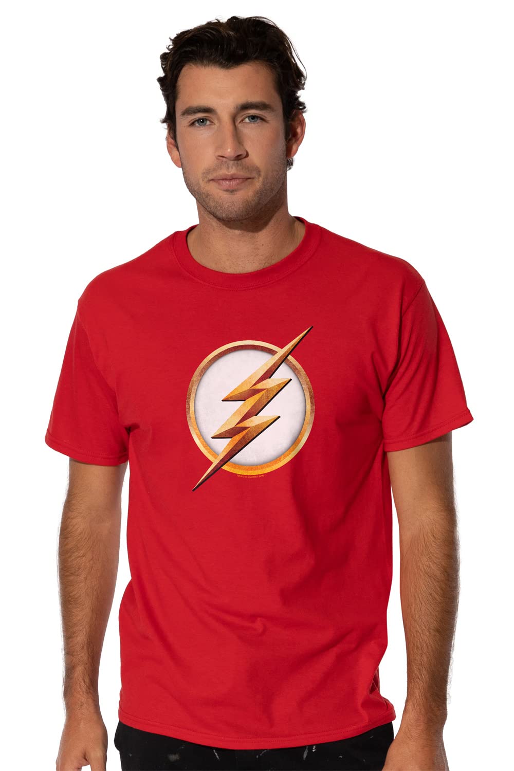 DC Hero Logo Collection Men's Short Sleeve T-Shirts - Officially Licensed Superhero Graphic Tees for Casual Wear & Comic Con