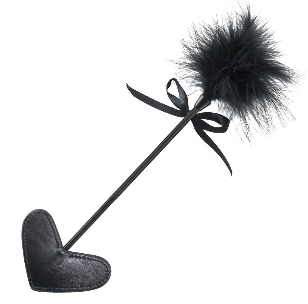 Sensual BDSM Feather Tickler & Flogger Set - Adult Toys for Couples, French Tickler Whip & Paddle for Spanking, Romantic Play & Sensory Exploration - Perfect for Bedroom Games, Foreplay & Intimate Bonding