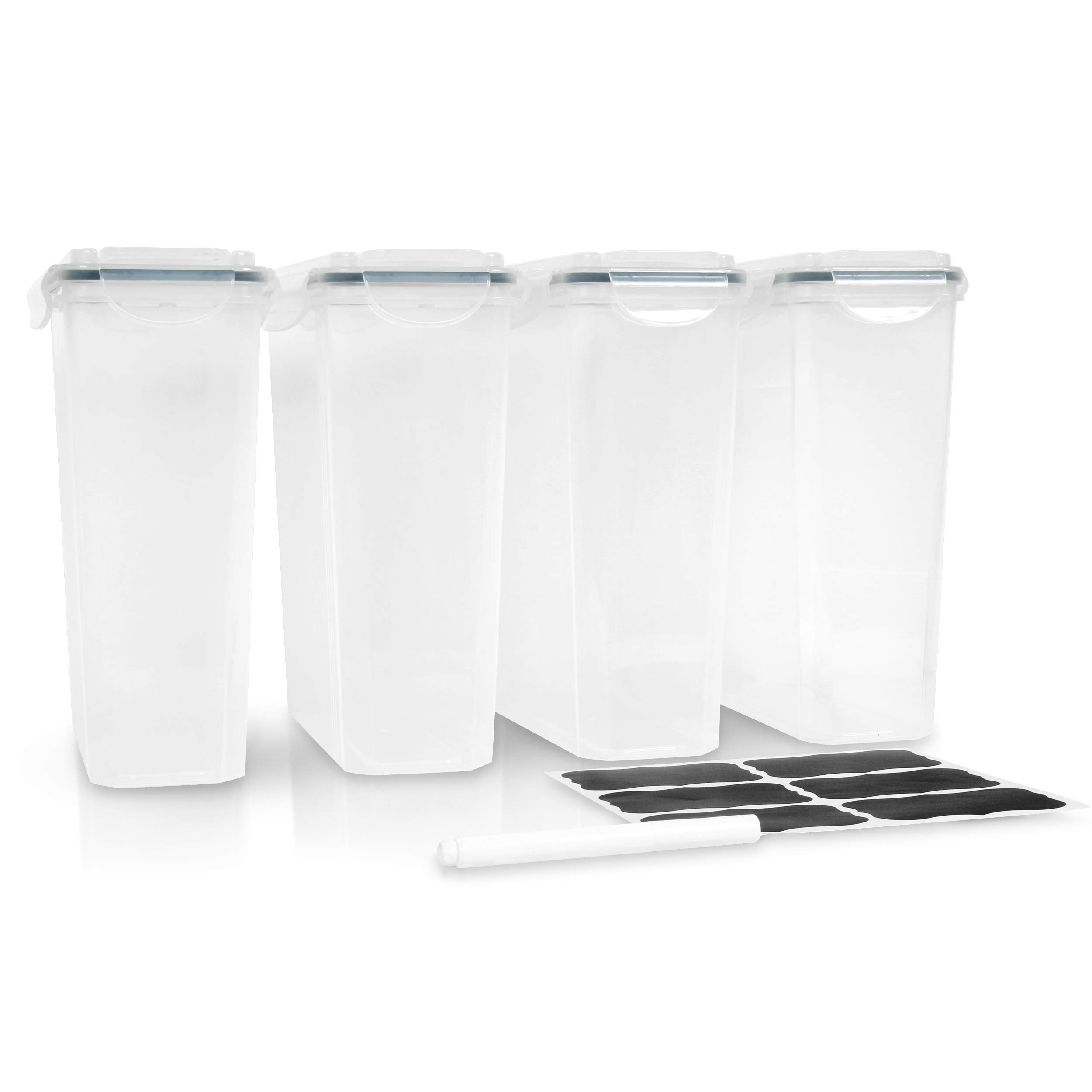 6 Pack Airtight Cereal Storage Containers - Large Food Storage Set for Kitchen & Pantry Organization | Keep Cereals & Snacks Fresh | Perfect for Breakfast, Baking & Meal Prep
