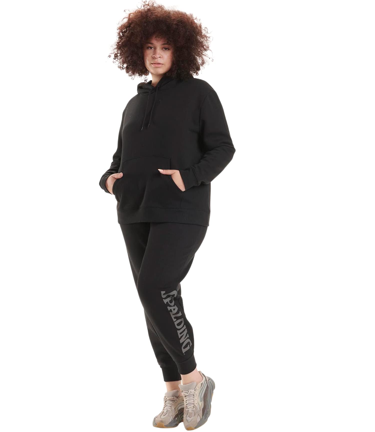 Spalding Women's Activewear Heritage French Terry Jogger Pants - Standard & Plus Size - Comfortable Lounge & Workout Pants for Yoga, Running & Casual Wear