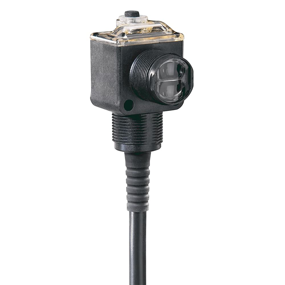 AB 42EF-P2MPB-F4 Photoelectric Switch - Black Push Button Automatic Sensor with IP54 Protection for Industrial Automation, Conveyor Systems & Packaging Equipment