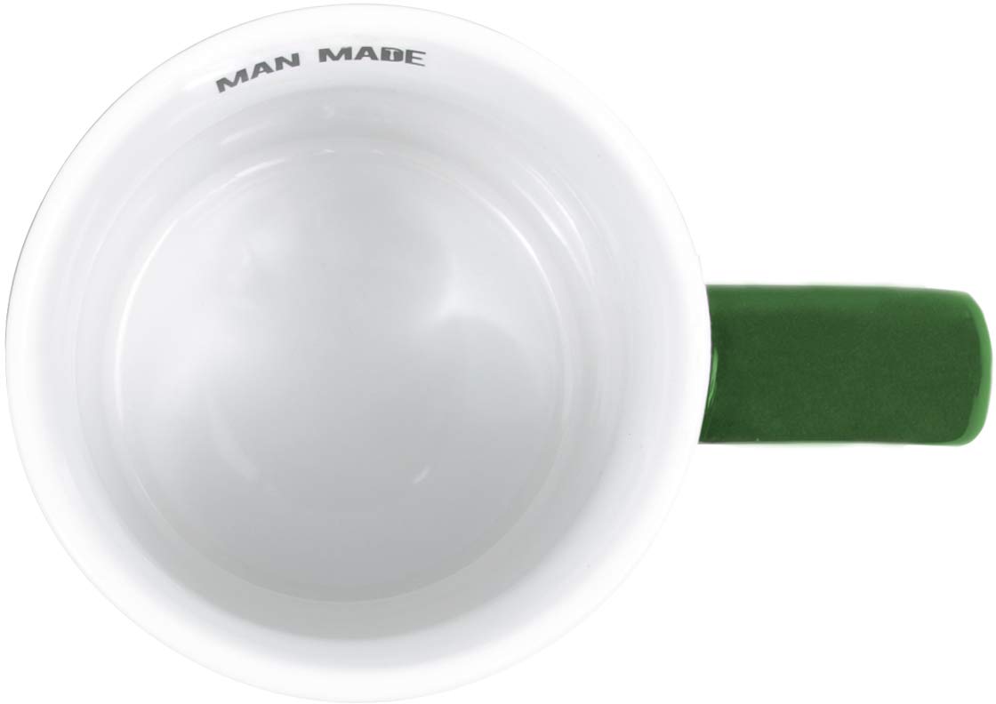 Pavilion Gift Company Dad Coffee Mug - 18 oz Green Ceramic Cup with 'Man Made Dad: The Man. The Myth. The Legend' Print - Perfect for Father's Day Gifts, Birthday Presents & Office Use
