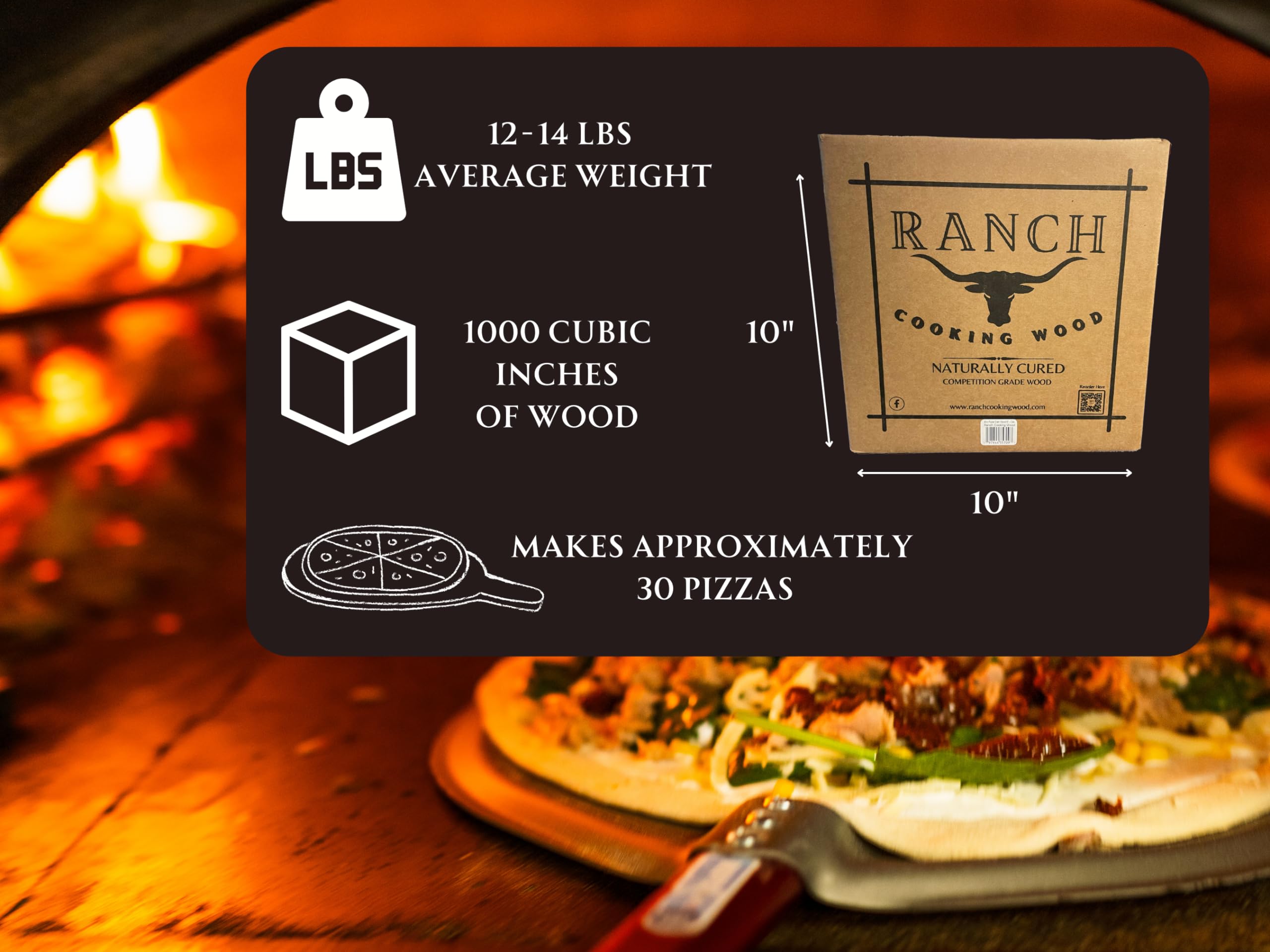 Premium 6-Inch Mini Oak Logs for Pizza Ovens – 1000 Cubic Inches | Perfect for Ooni, Gozney, Bertello & Solo Stove | Naturally Cured, USA Harvested (12-14lbs) | Ideal for Wood-Fired Pizza, Grilling & Smoking | Outdoor Cooking & Backyard BBQ Essential