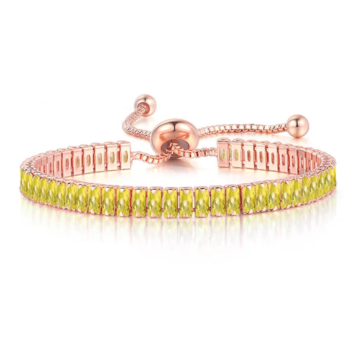 Premium Crystal Tennis Bracelet - Elegant & Sparkling Jewelry for Women | Perfect for Weddings, Parties & Special Occasions